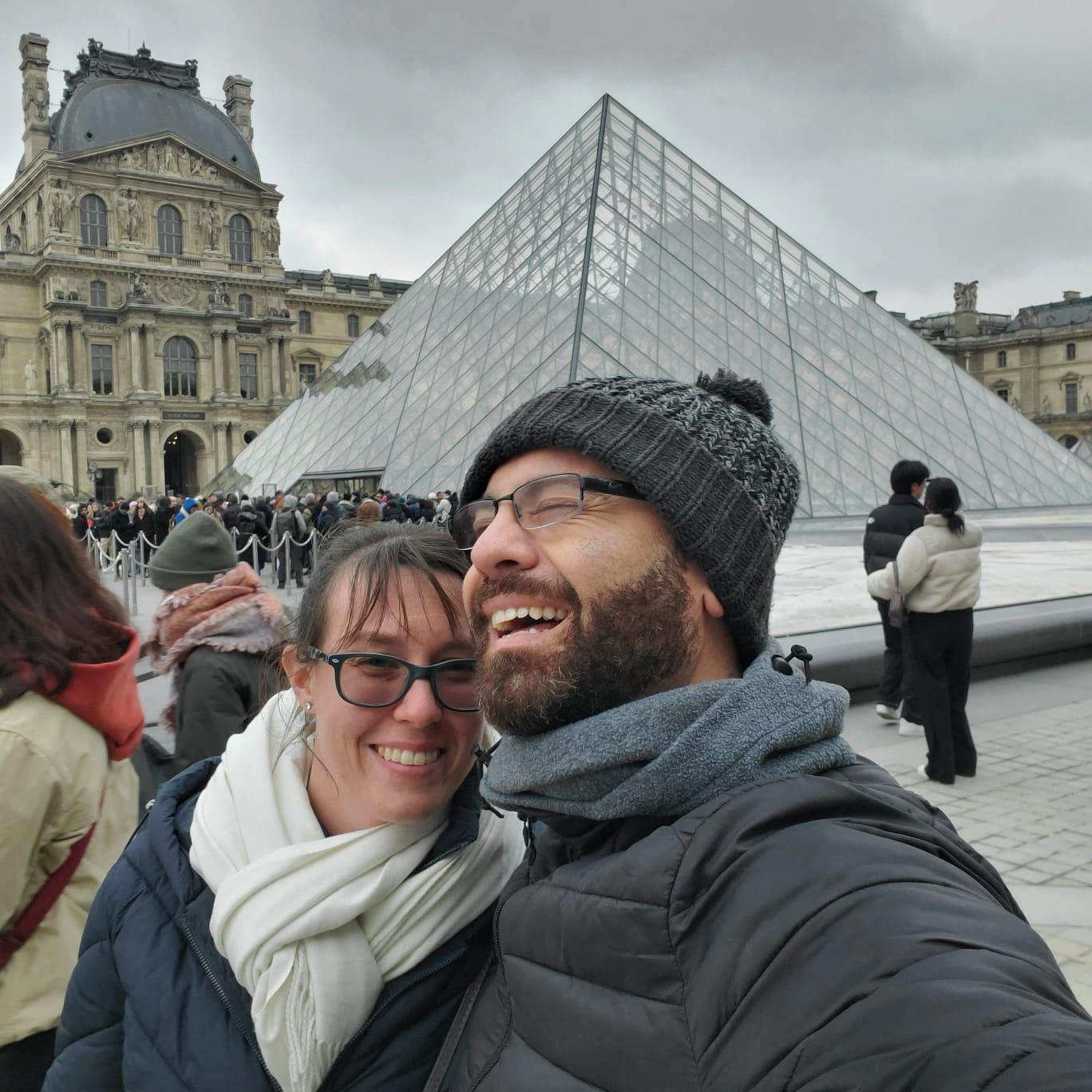 Our first picture together! Paris, January 2023