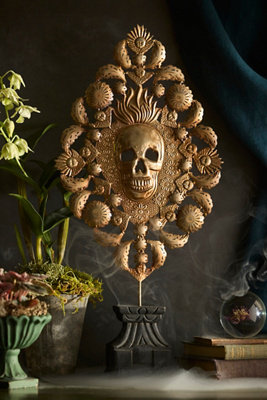 Terrain Gilded Skull Votive Holder
