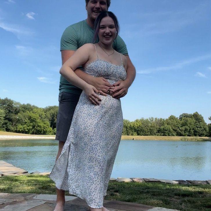 This was us at our Airbnb for our 3rd anniversary. We loved this property and ended up hanging out there for most of the weekend