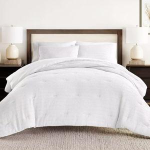 Home Collection All Season Down-Alternative Waffle Textured Comforter Set with Sham