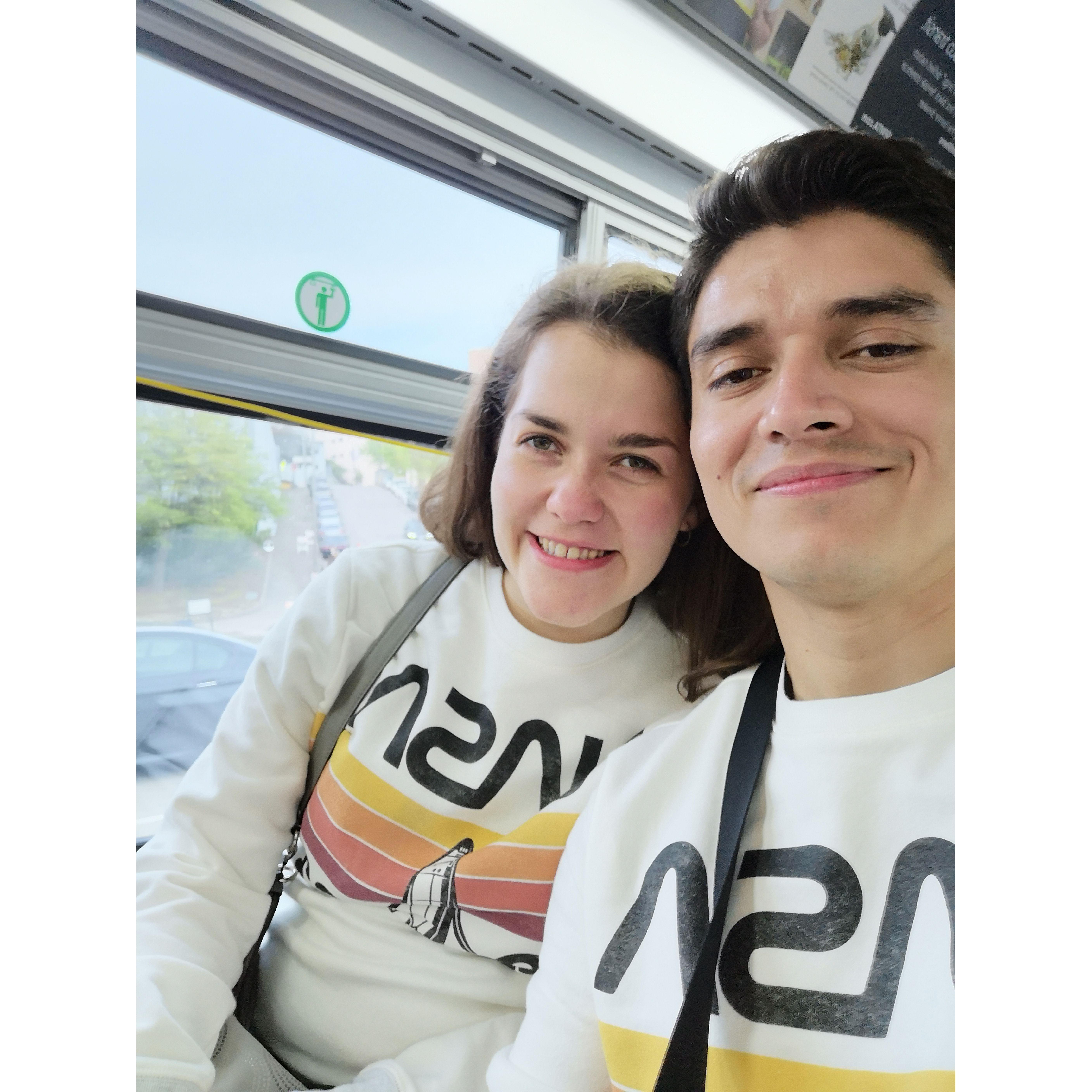 Matching NASA sweatshirts!