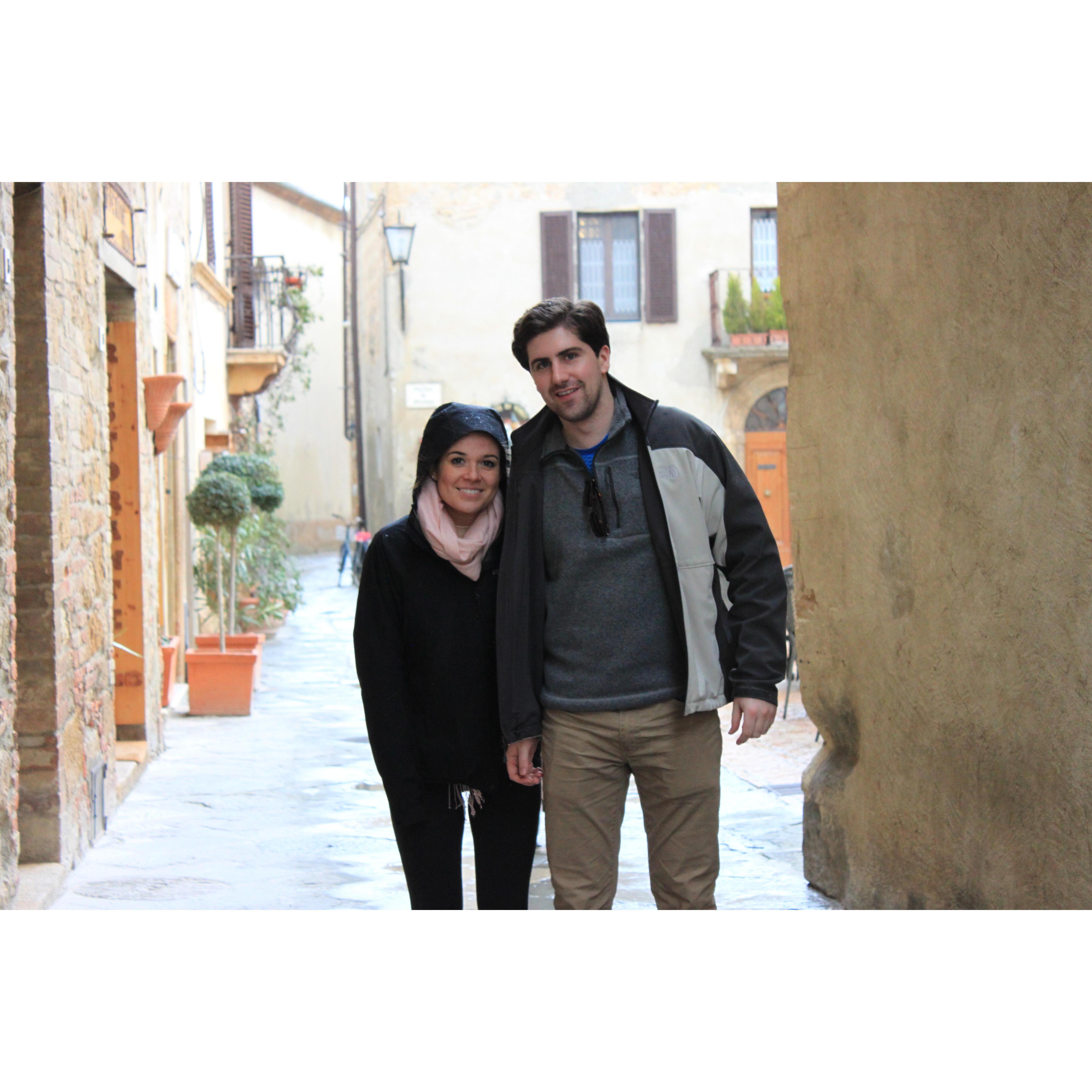 Seven of Wine in Pienza.