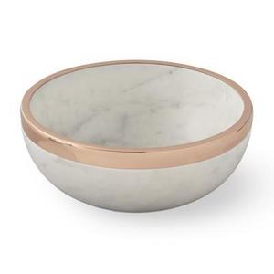 Marble & Copper Round Bowl