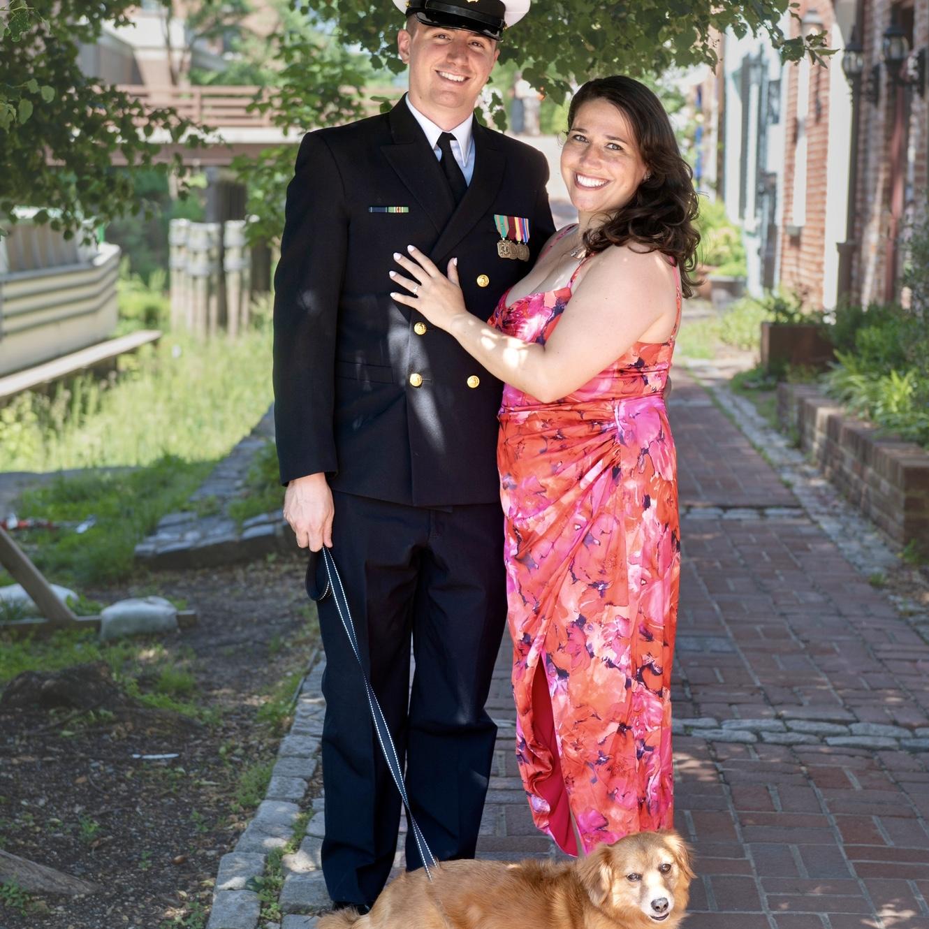Engagement photos on the Georgetown canal.