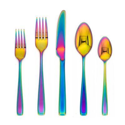 Cambridge® Silversmiths Logan Rainbow Mirror 20-Piece Flatware Set