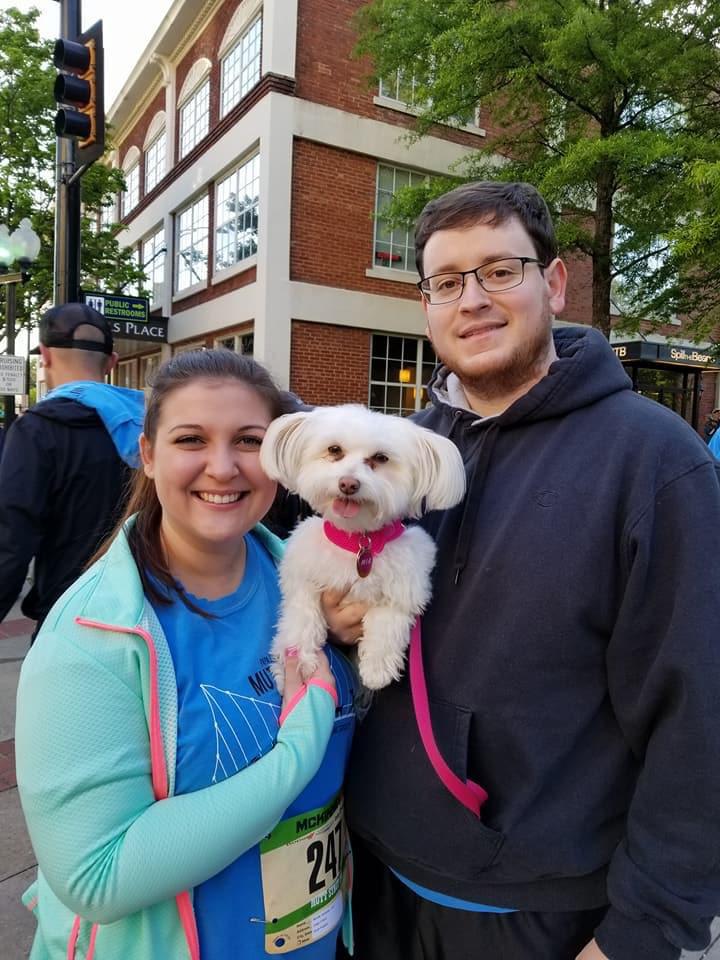 Mutt Strutt in Greenville, SC with our little Mia!