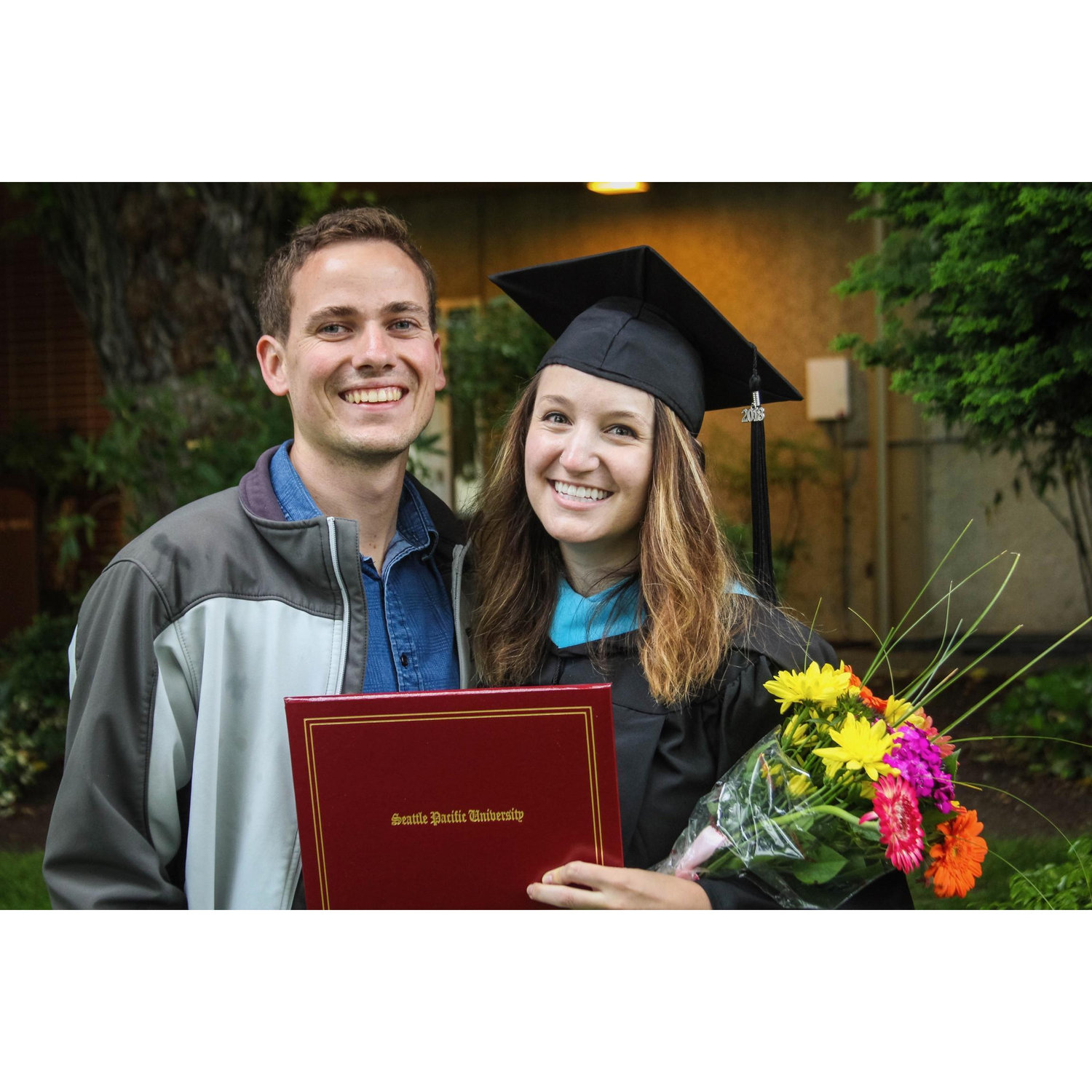 Celebrating Missy's graduation from SPU!