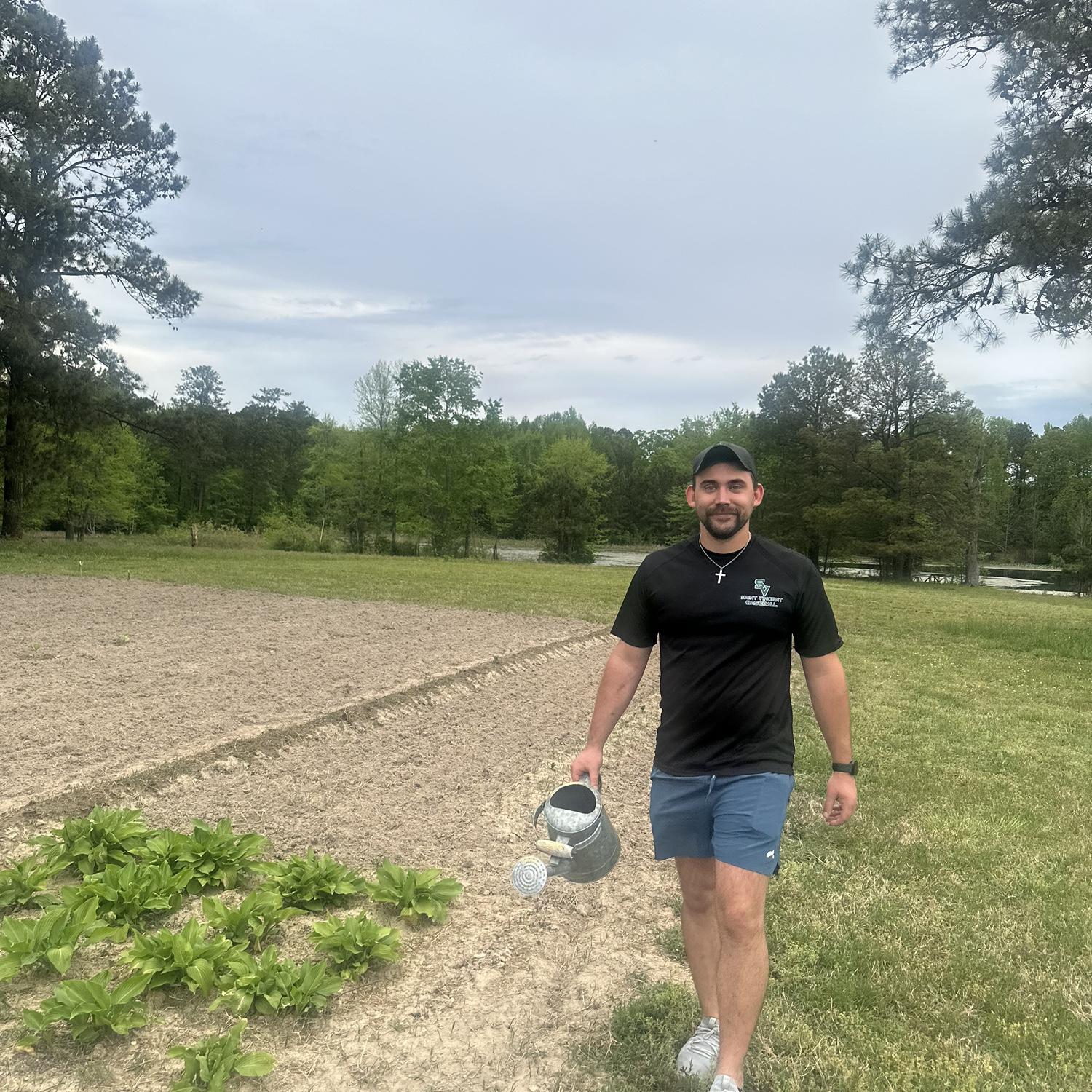 mike ensuring we have enough banana peppers to feed a small militia