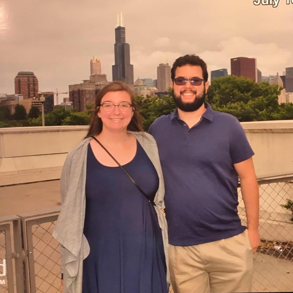Antonio proposed to Ellie several hours after this photo was taken. We were visiting the Shed Aquarium for our third anniversary.