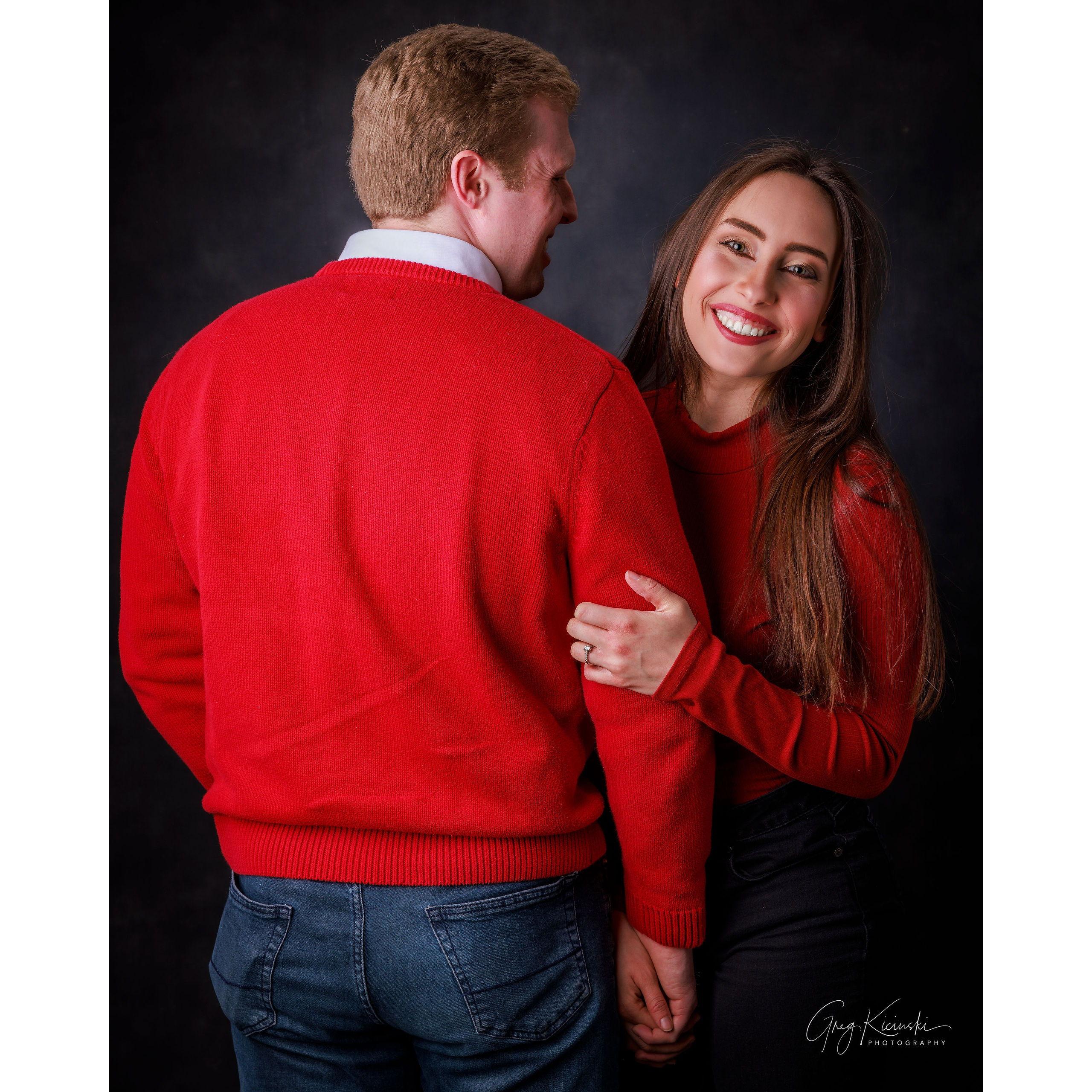 Riley and Anna's engagement photo session, courtesy of Greg Kicinski Photography.