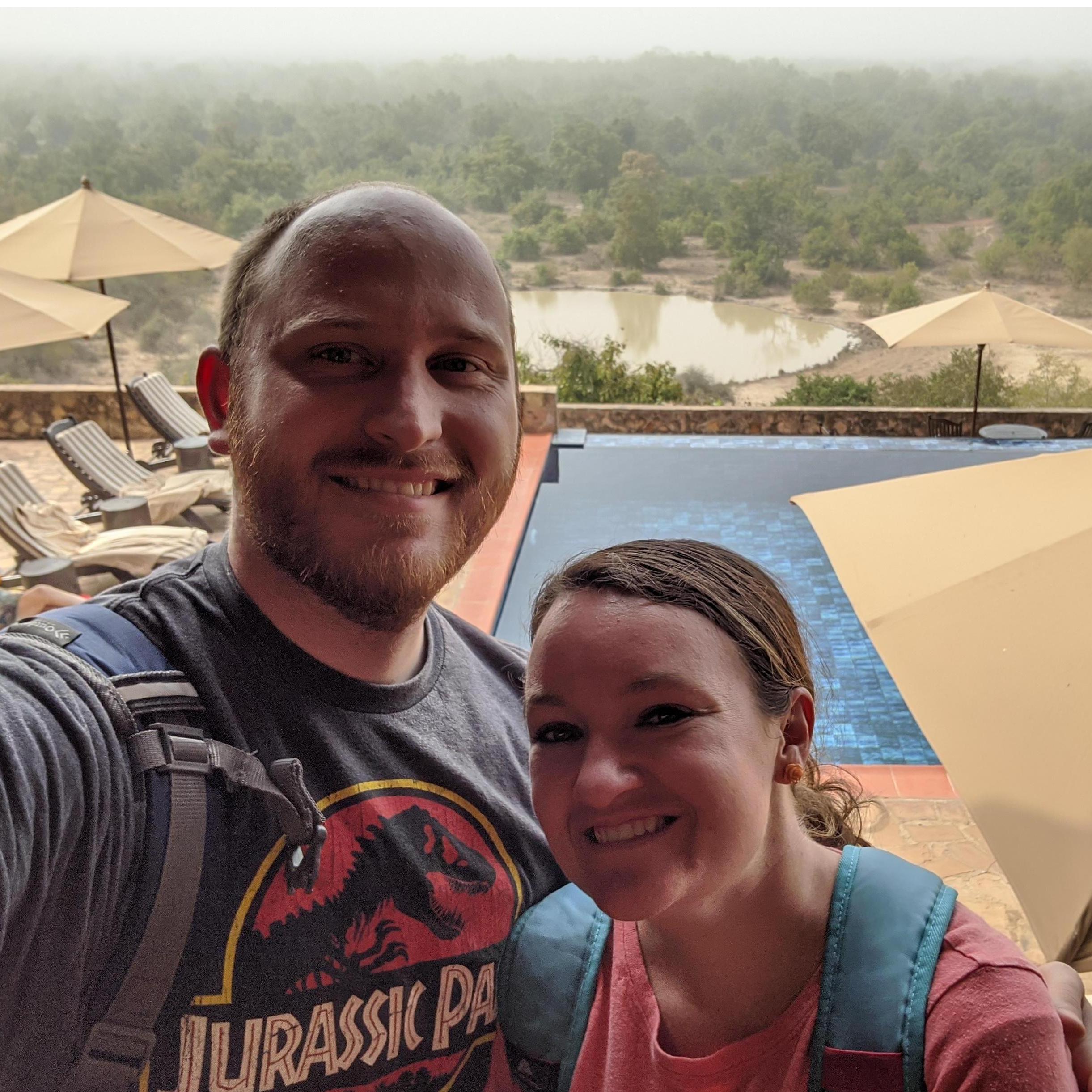 View from a lodge in Ghana