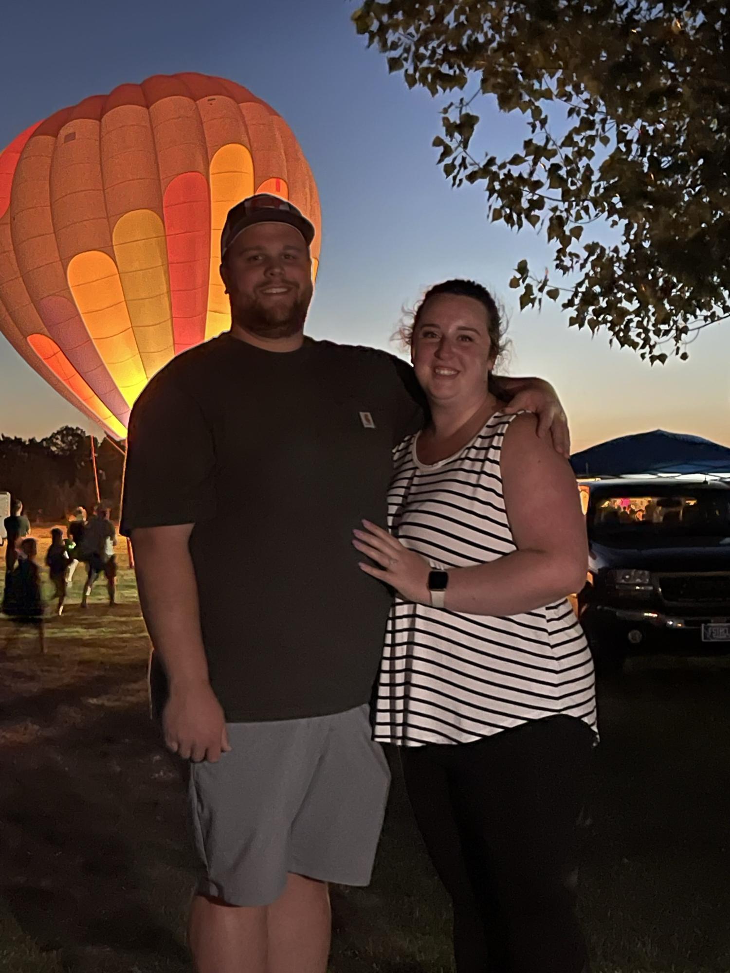 Right after he popped the question!