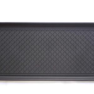 Ottomanson Multi-Purpose Indoor & Outdoor Waterproof Tray, 30" x 15", Black