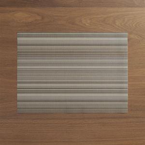 Chilewich  - Chilewich ® Chroma Grey Stripe Vinyl Placemat