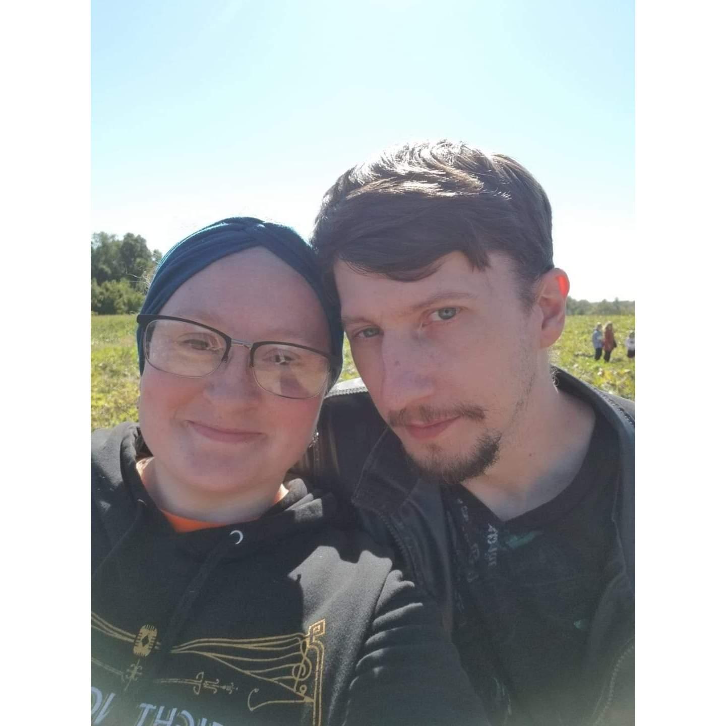 First apple picking date at Kercher's Orchard