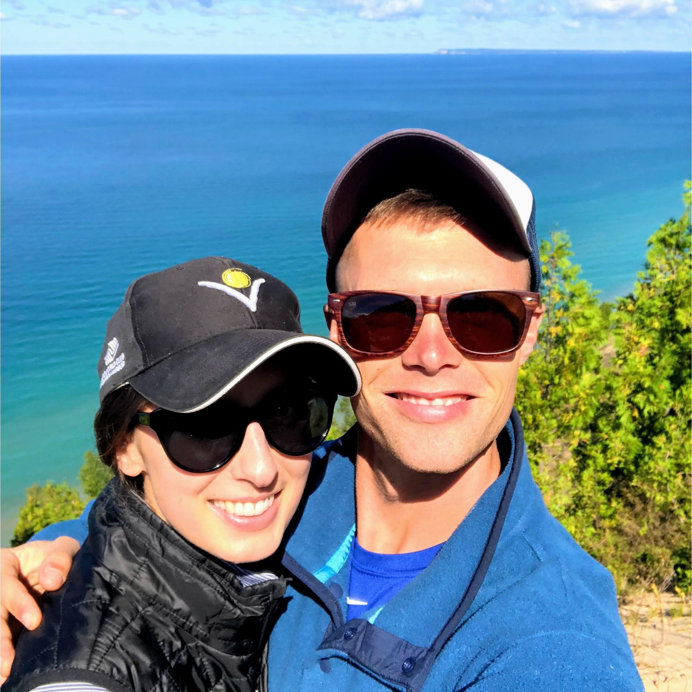hiking in Sleeping Bear - a must do on wedding weekend