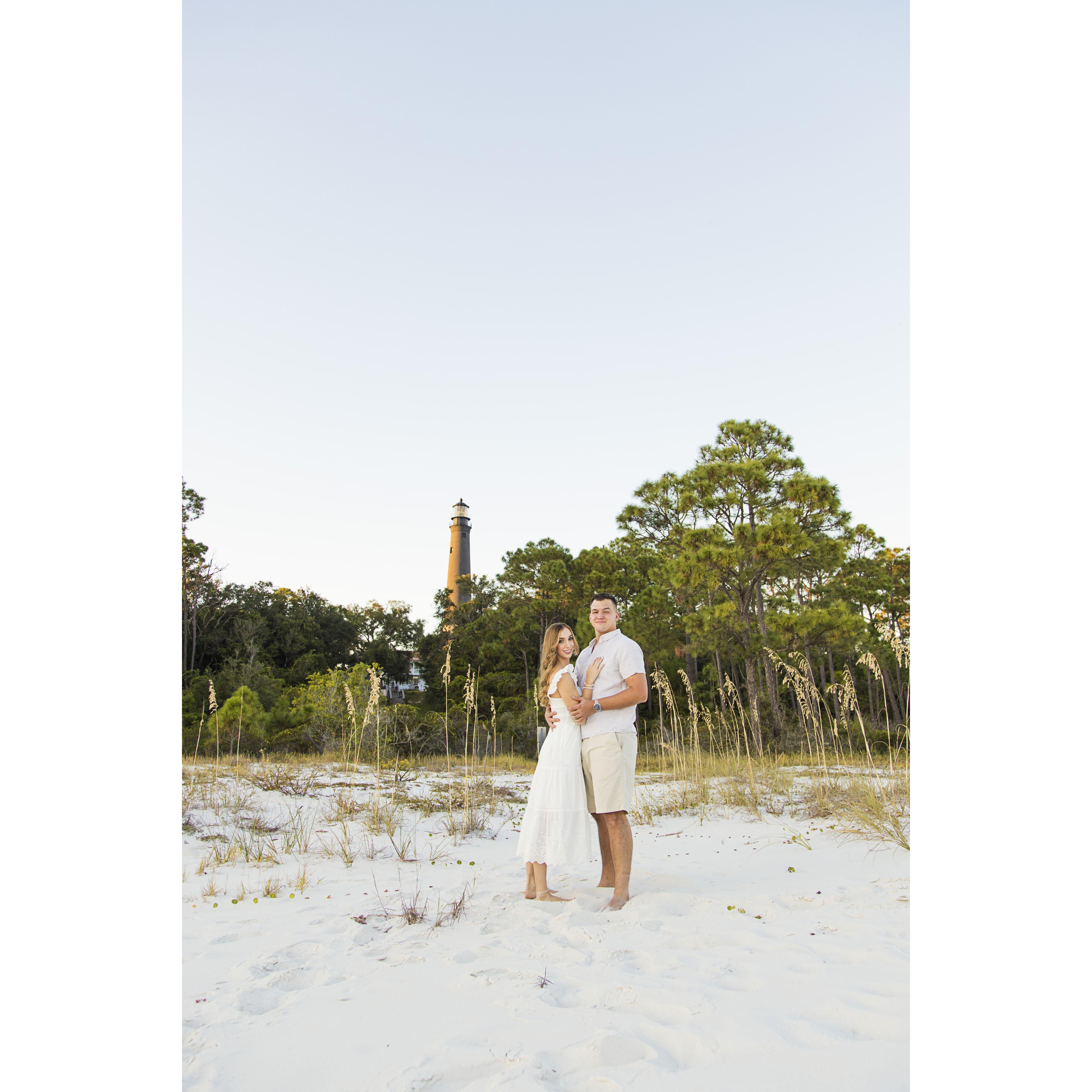 We said I love you for the first time on top of the Pensacola Lighthouse