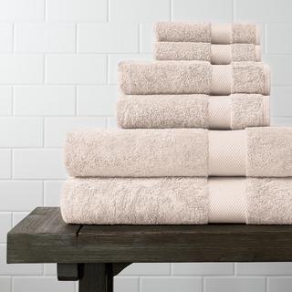 Plush 6-Piece Organic Bath Towel Set