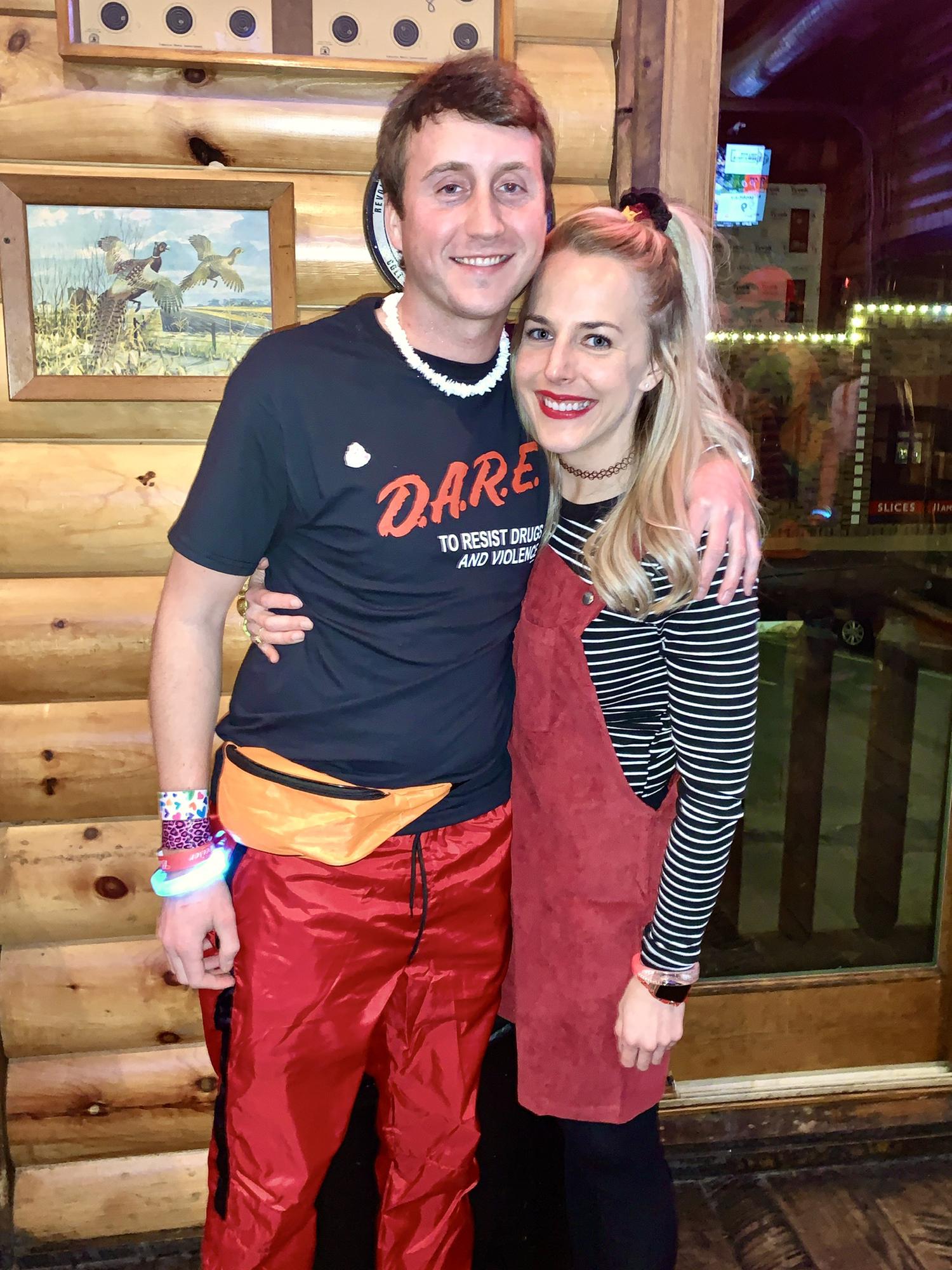 90s party to celebrate our Matron of Honor Haley's birthday
