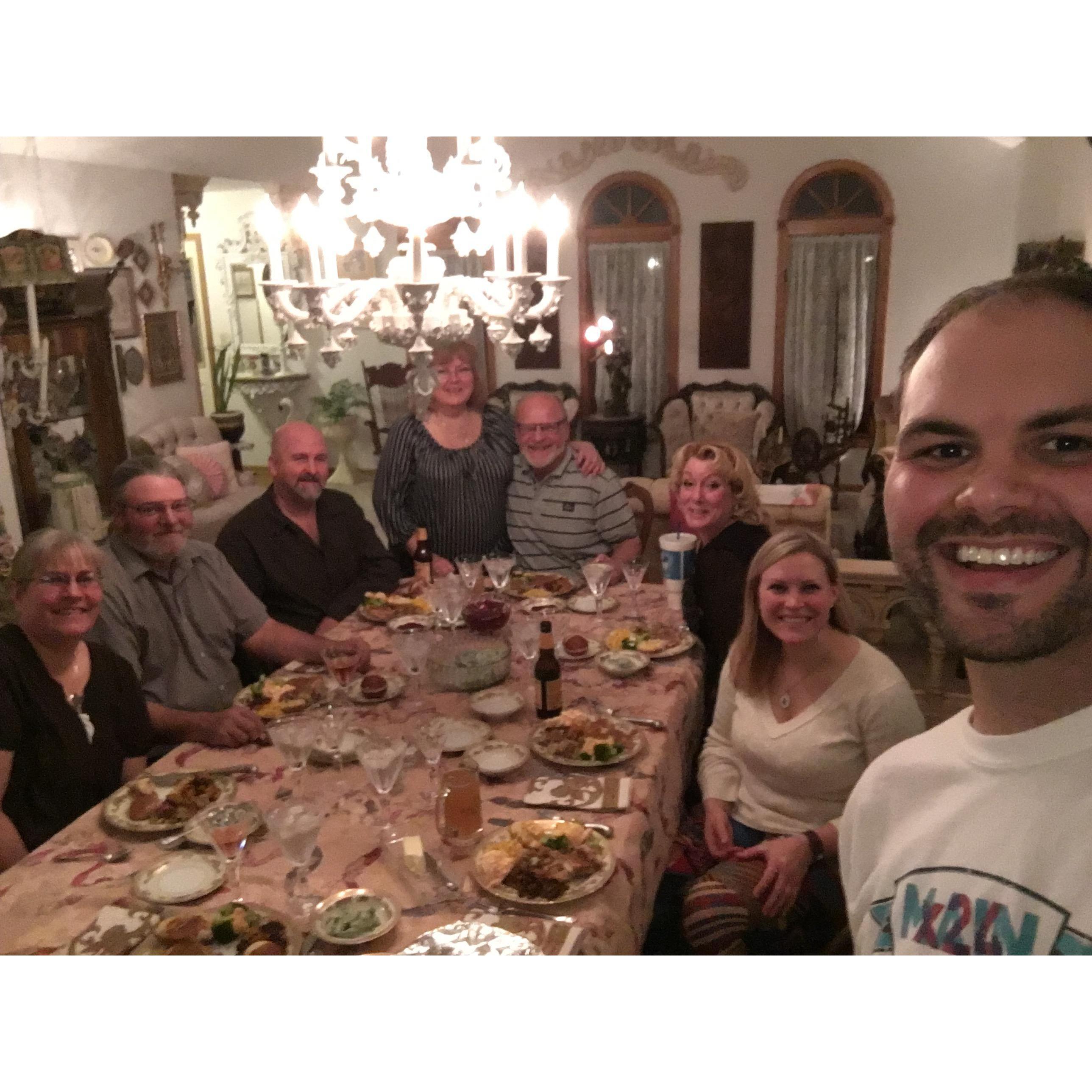 Thanksgiving 2016 at the Bogie home! (Zach and I were long distance again as I had moved back to Chicago to work at the Lincoln Park Zoo in Oct. 2016.)