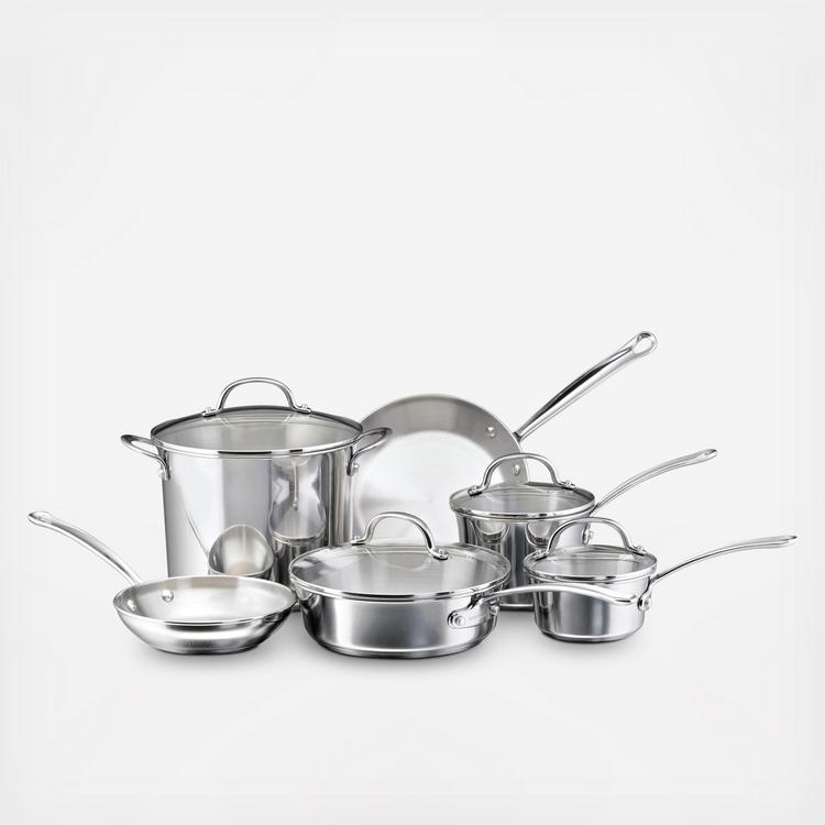 Farberware, Millennium Stainless Cookware Set, 10-Piece - Zola