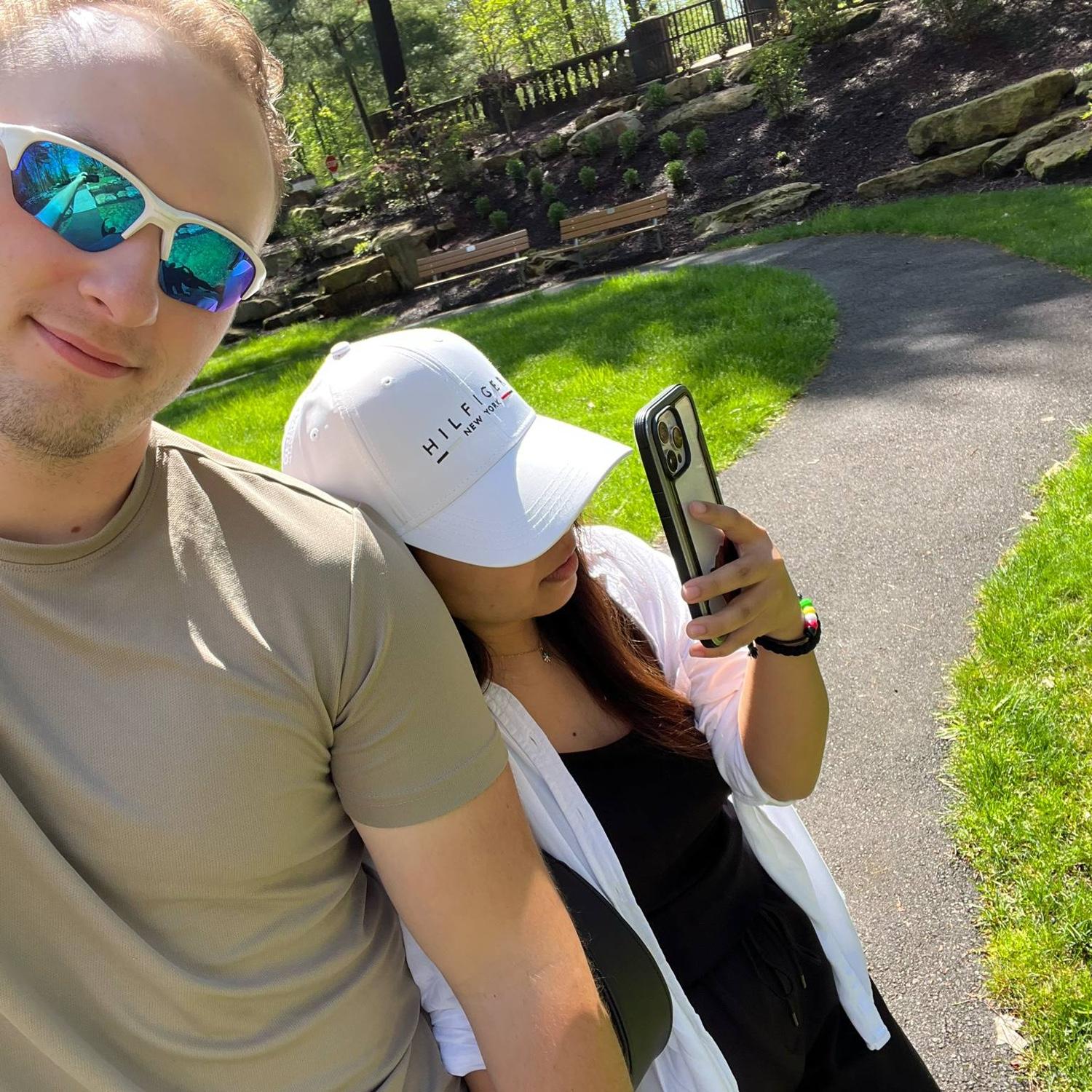 Walking through Buhl Park.