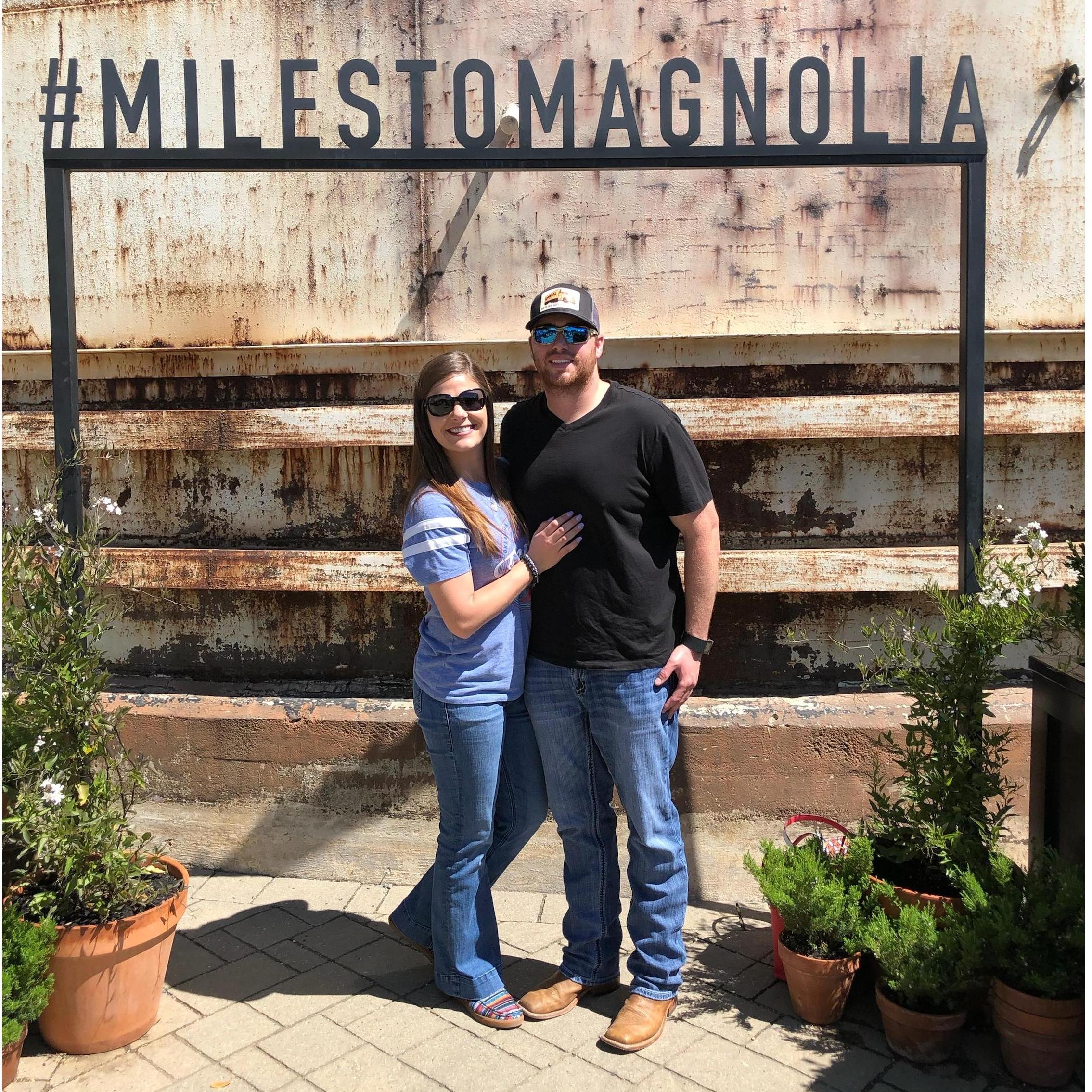 4/26/19 Of course if we were going to be in Waco, we had to stop at Magnolia!