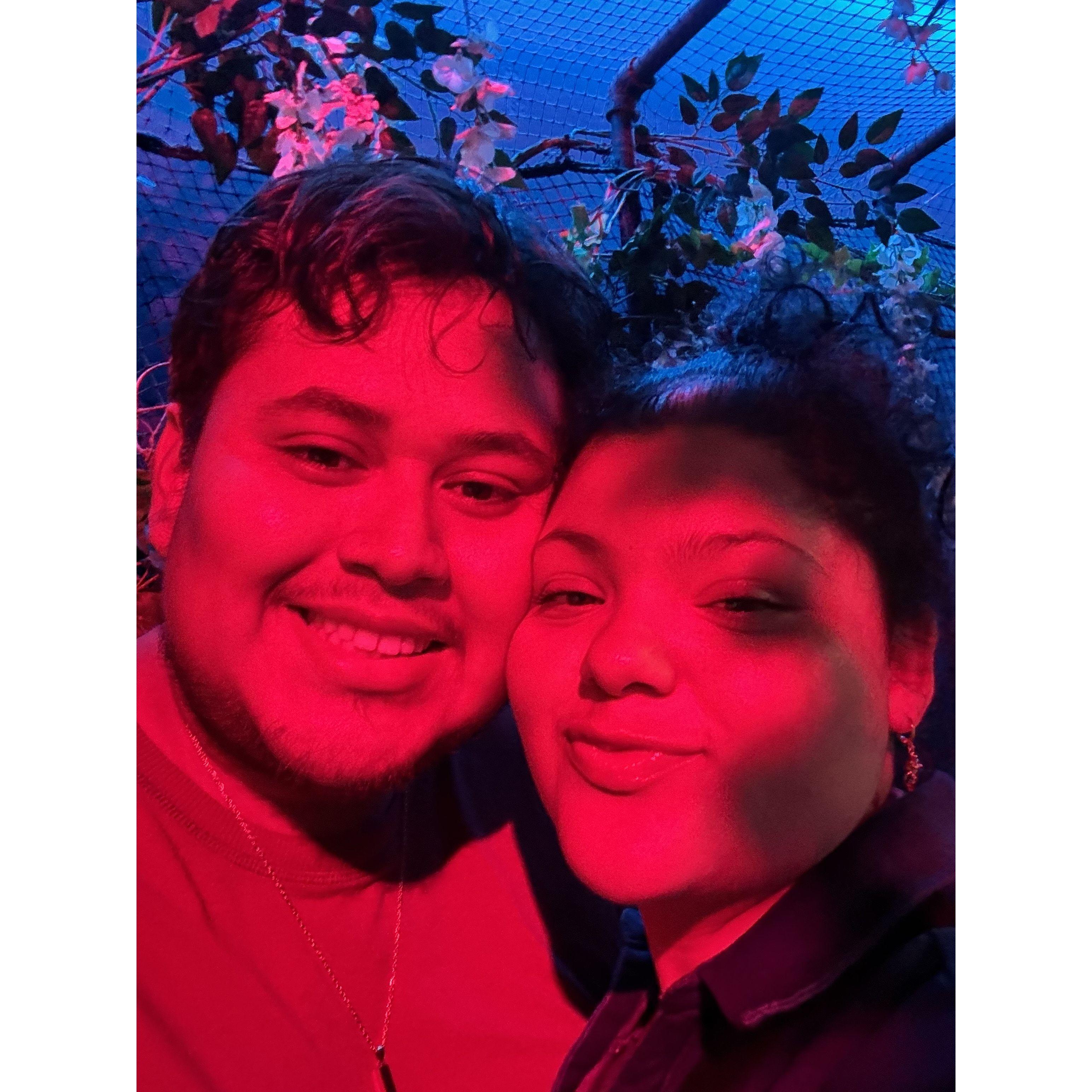 "I think red fits nicely on you"