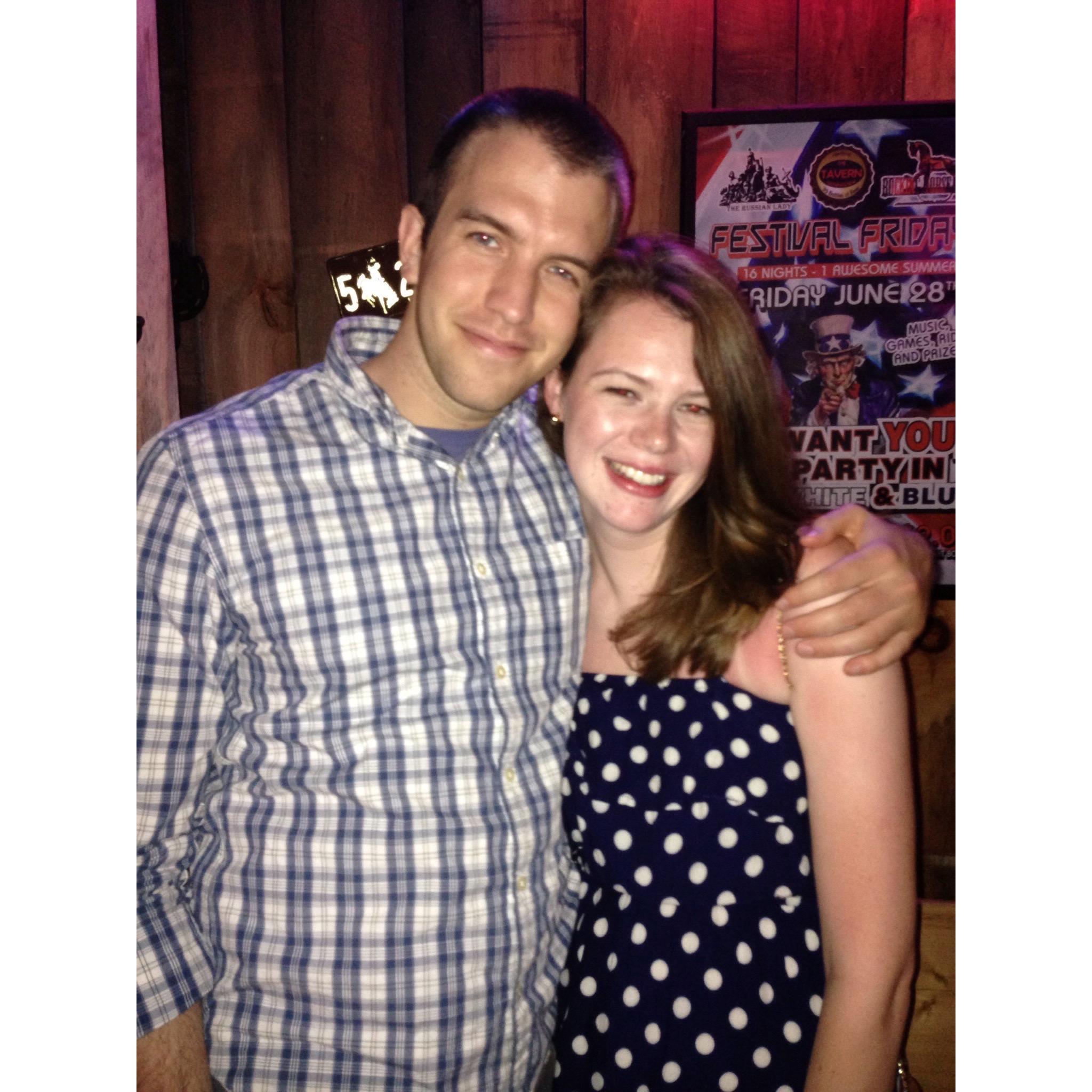 Taken in downtown Hartford about a week after we first met!
