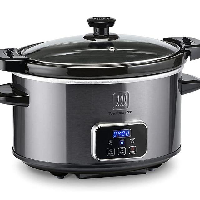 Toastmaster 4-Quart Digital Slow Cooker with Locking Lid (Graphite)