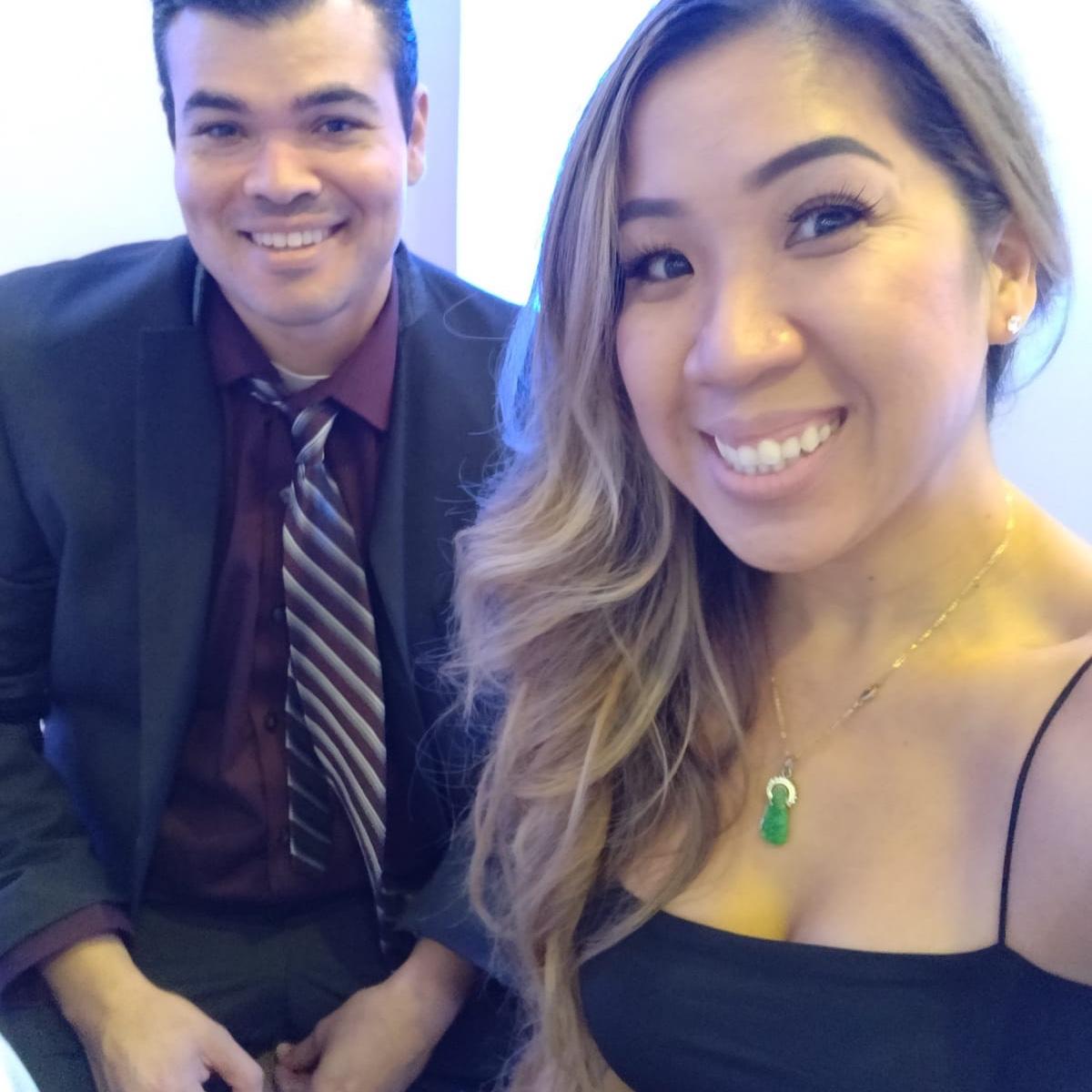This was the night I caught a bouquet at a wedding we attended.
