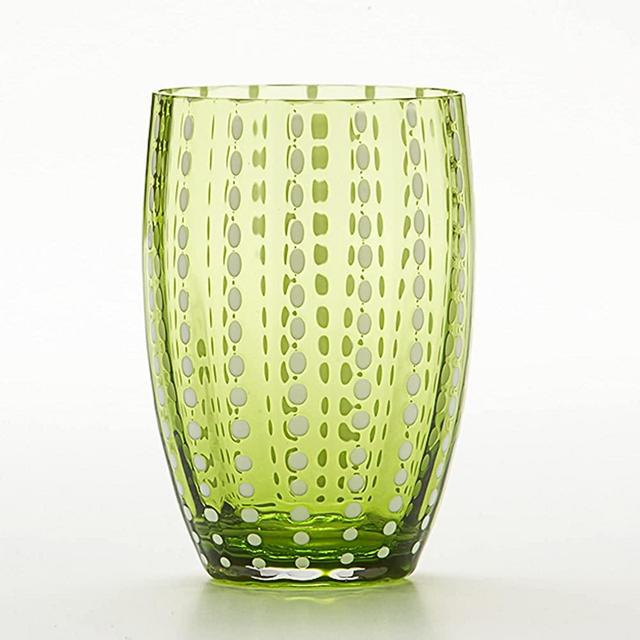 Zafferano Perle Tumbler Apple Green (Set of 2)