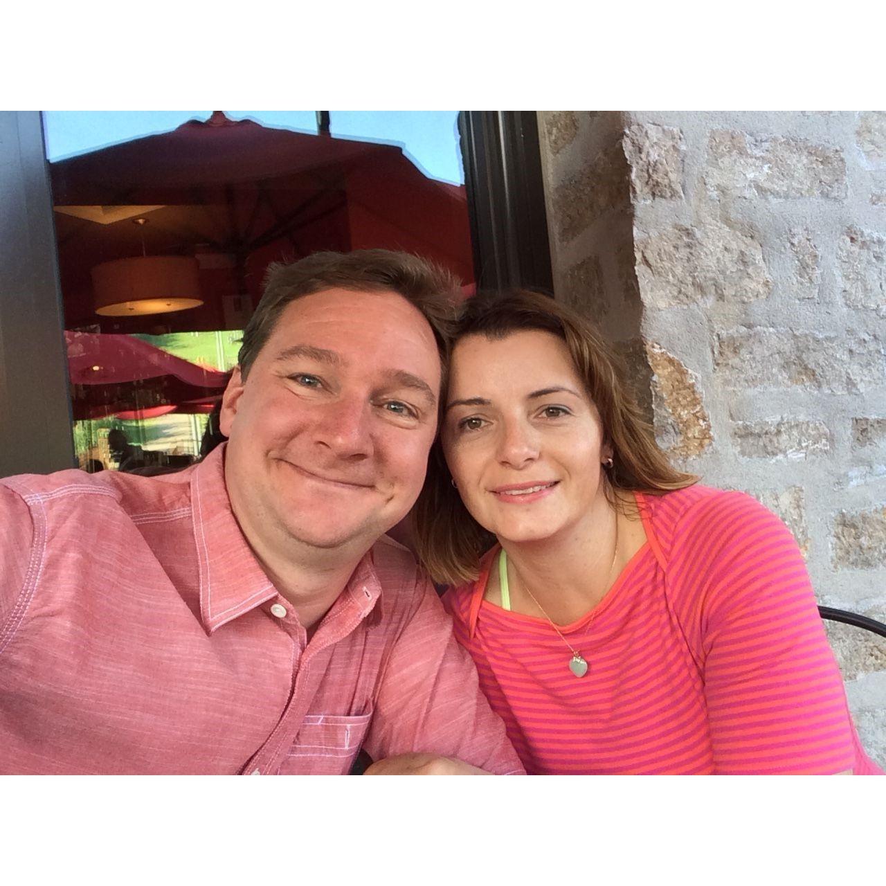 One of our first pictures together.  Vail, Colorado summer visit