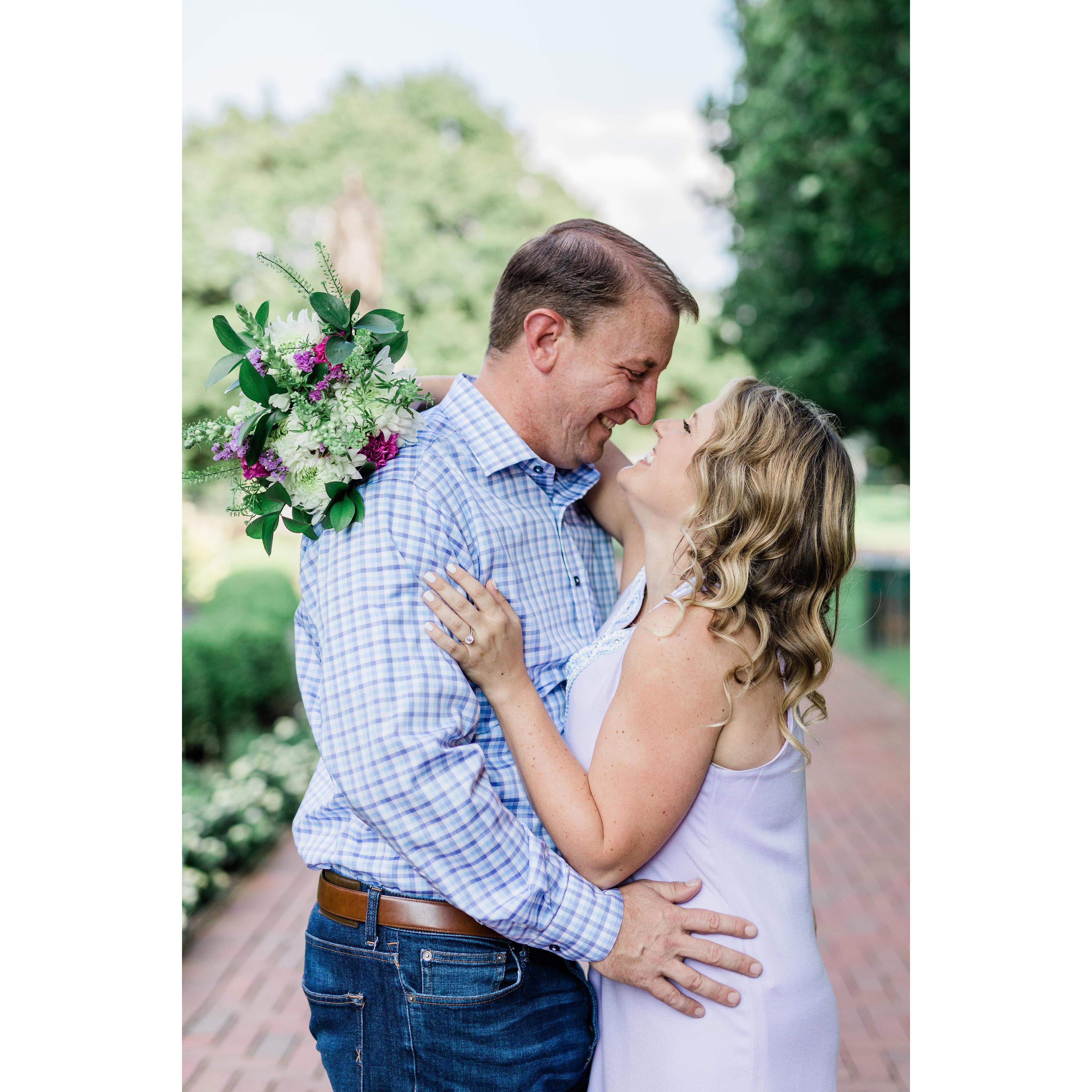 Engagement photos at Schiller Park