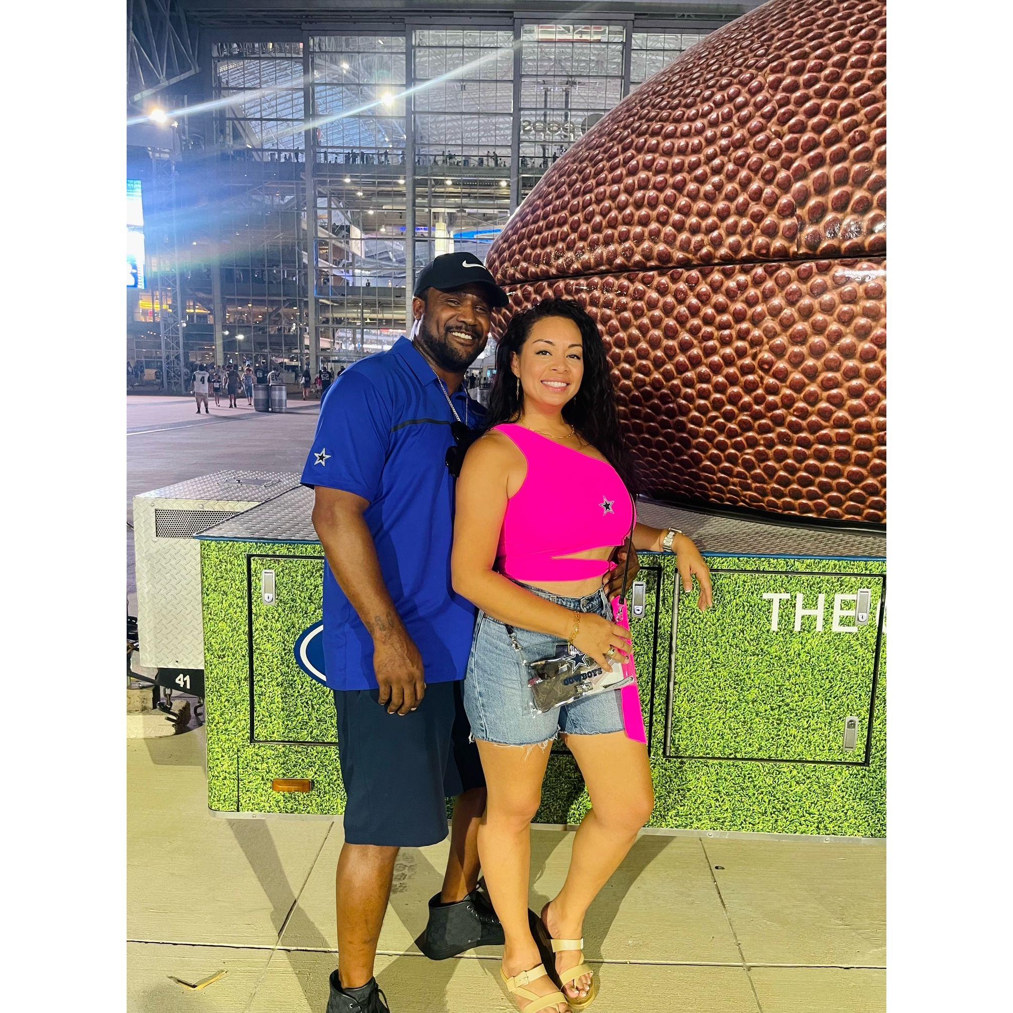 First Cowboys game at AT&T Center.