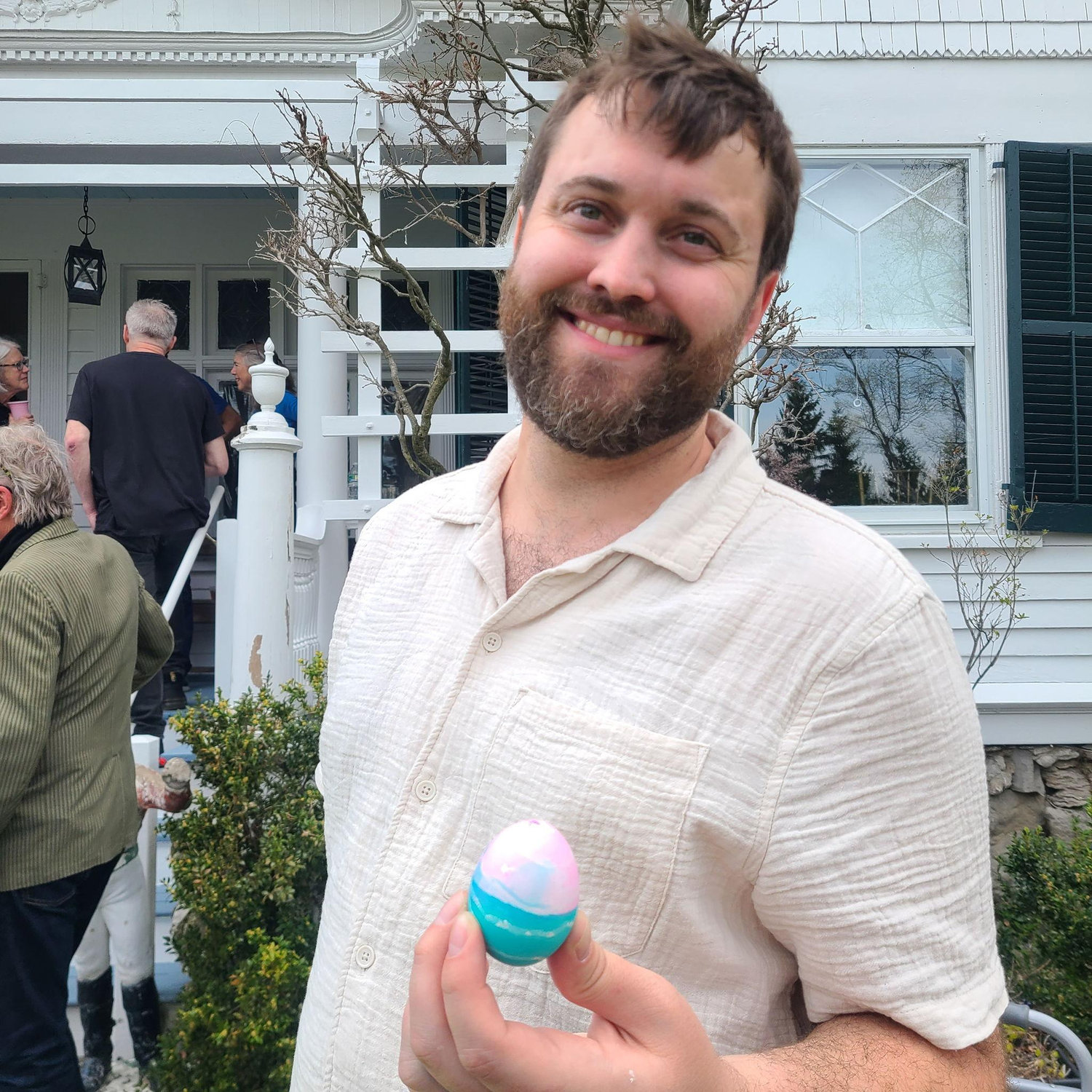 Everyone loves Easter in Warwick, there's nothing else like it. Dylan now makes sure not to miss the opportunity to decorate an egg.