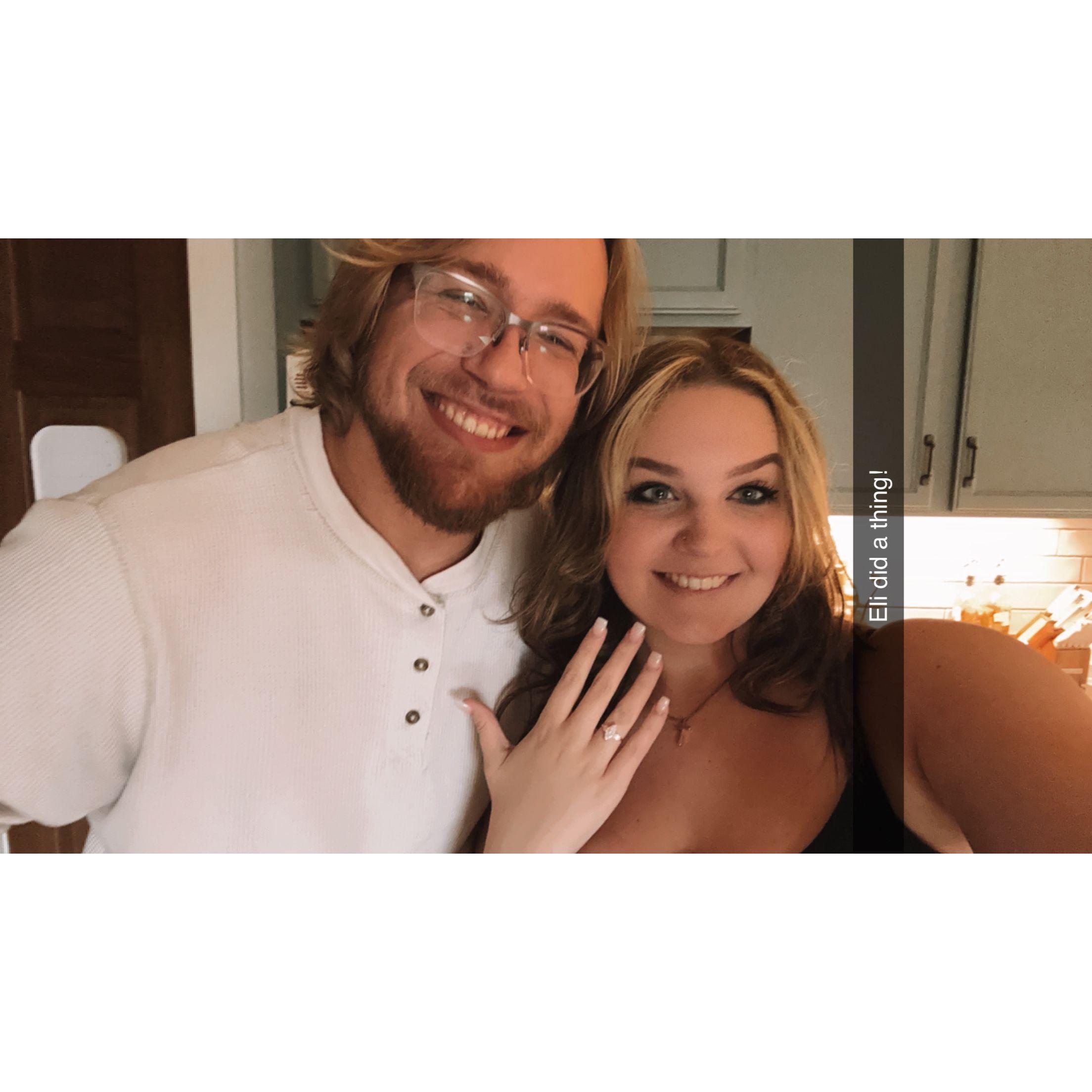 First picture as an engaged couple!