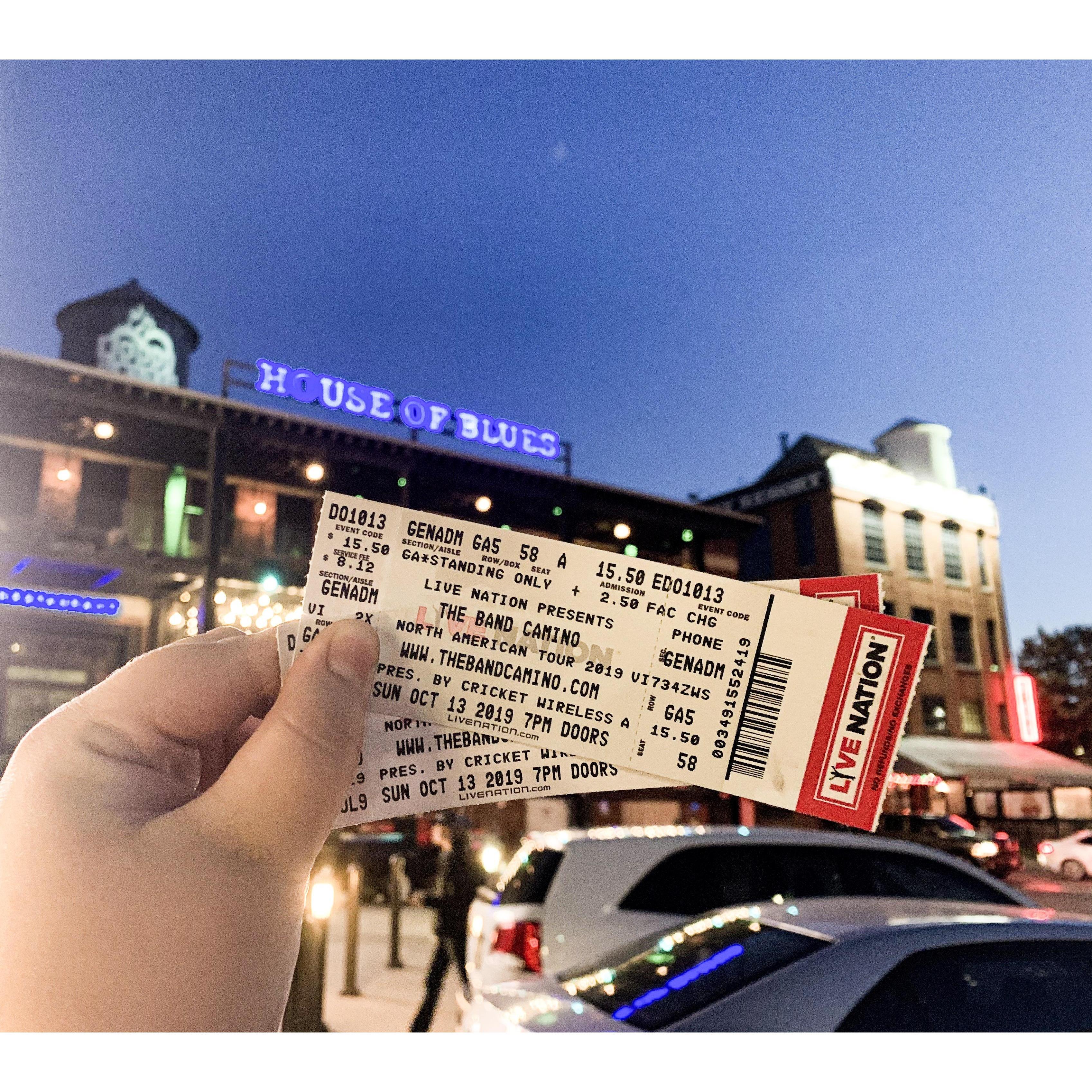 the band camino // Oct. 13th 2019