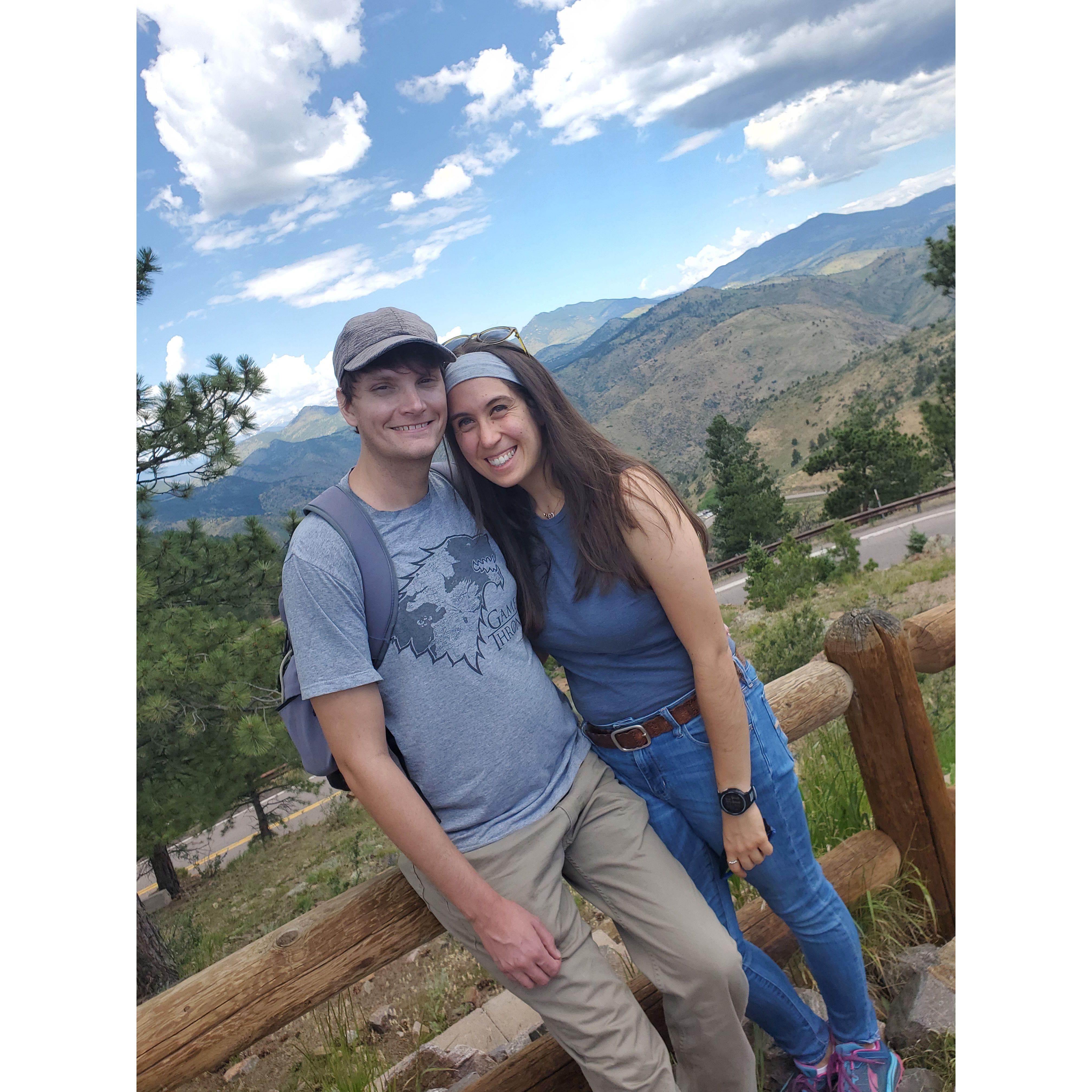 Our second anniversary, 7/03/21 at Lookout Mountain in Golden, CO.