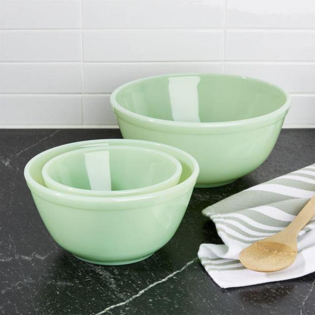 Mosser Jadeite Mixing Bowls, Set of 3