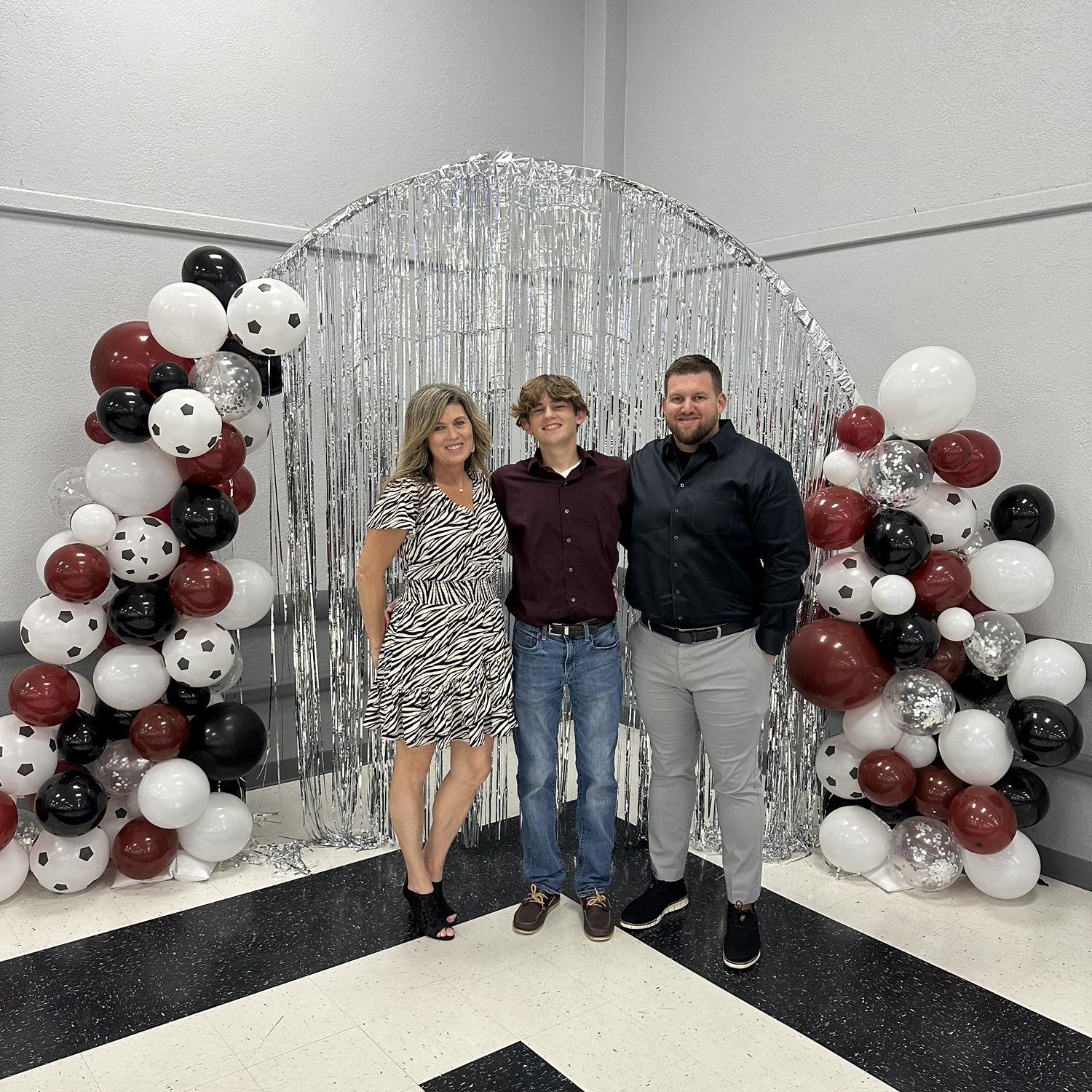 Luke's 9th grade soccer banquet 2024.