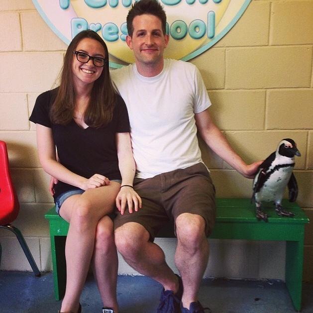 This penguin is a professional model, believe it or not!