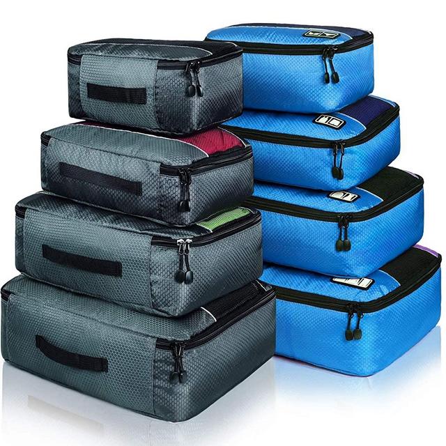 Packing Cubes Luggage Bags Organizer Durable Travel Accessories With Clothing Label