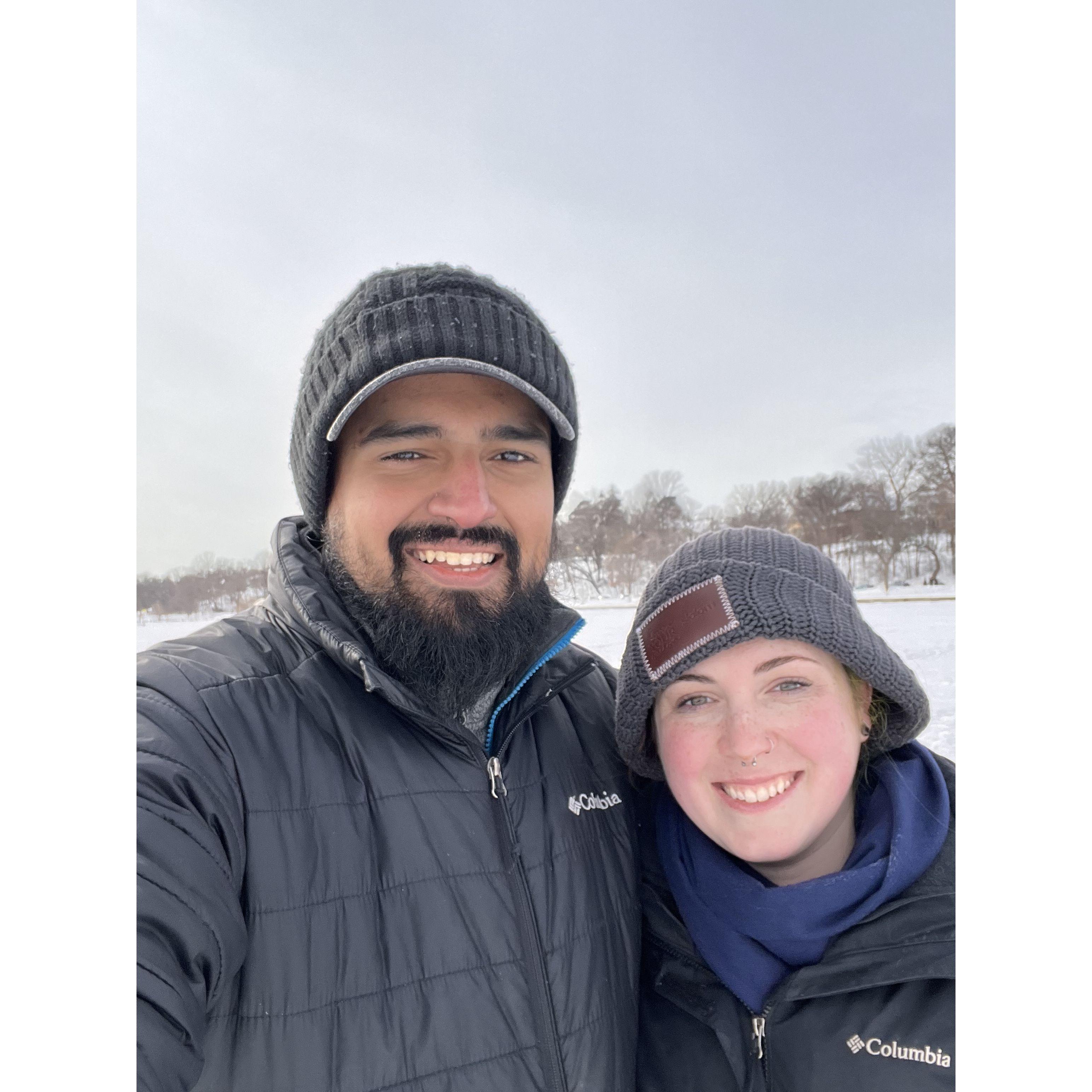A very cold day at the kite festival 2022