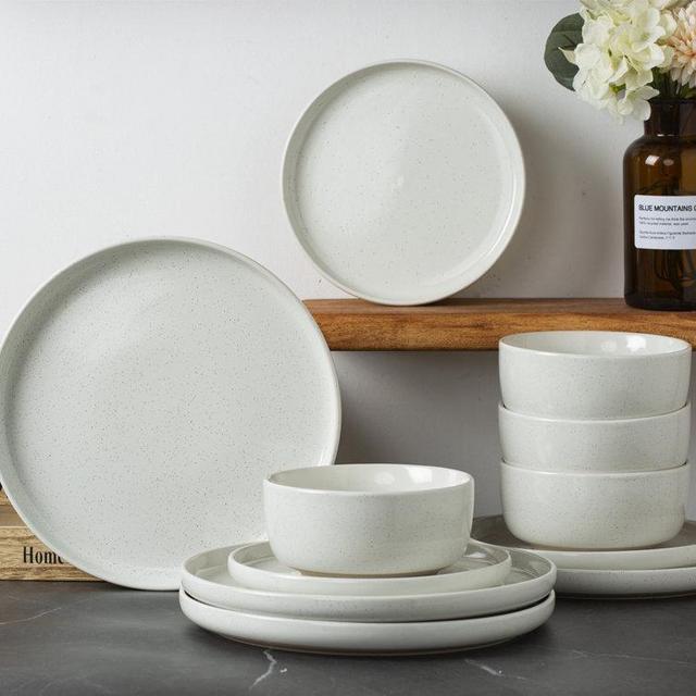 Latitude Run Rangou Stoneware Dinnerware Set - Service for 4 (Set of 4)