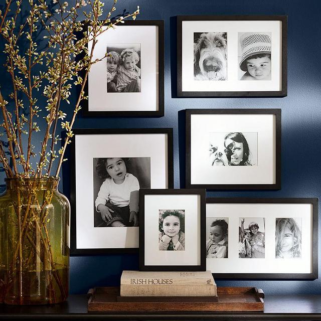 Wood Gallery in a Box Frames, Black Frames - Set of 6