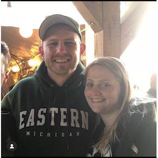 Our first picture at Nancy Whiskey in Detroit at the St Patty Parade 2018