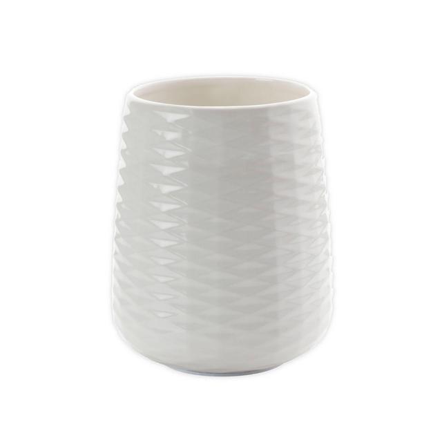 KitchenAid® Textured Ceramic Utensil Crock in White