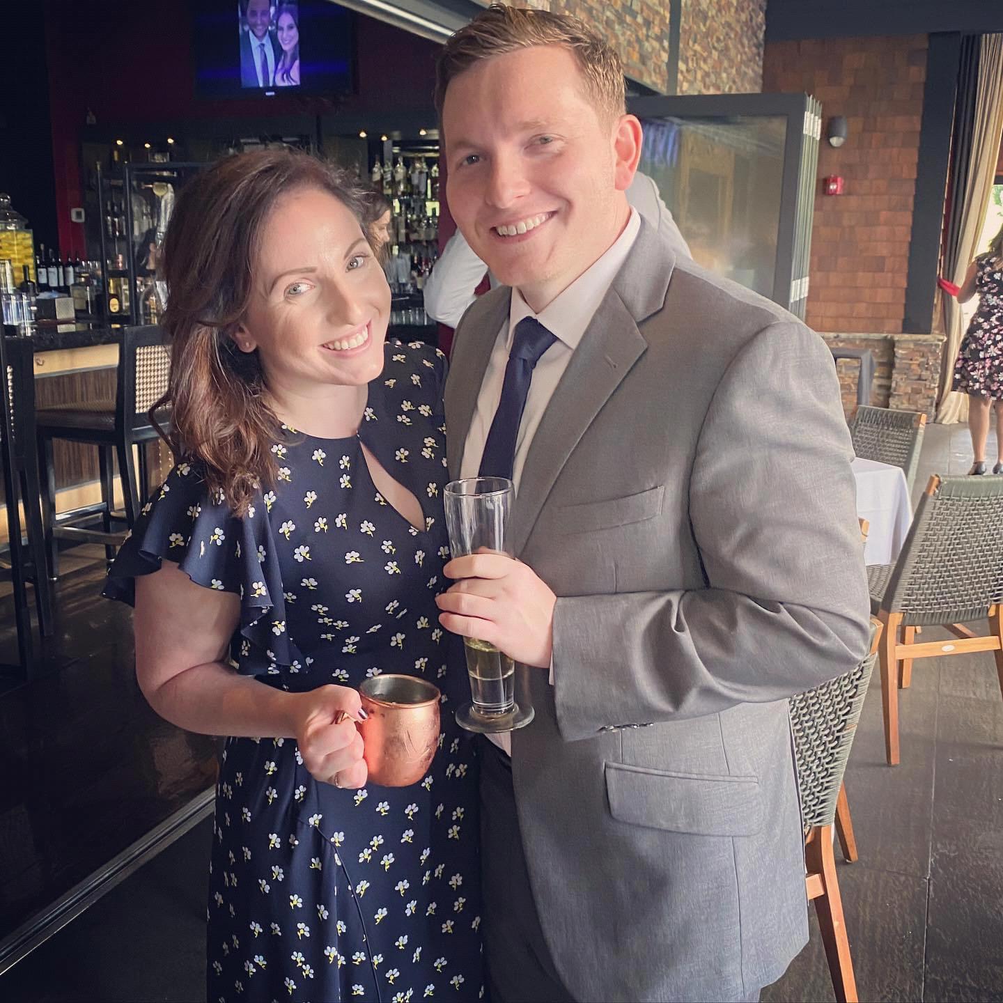 At a friends wedding in 2020