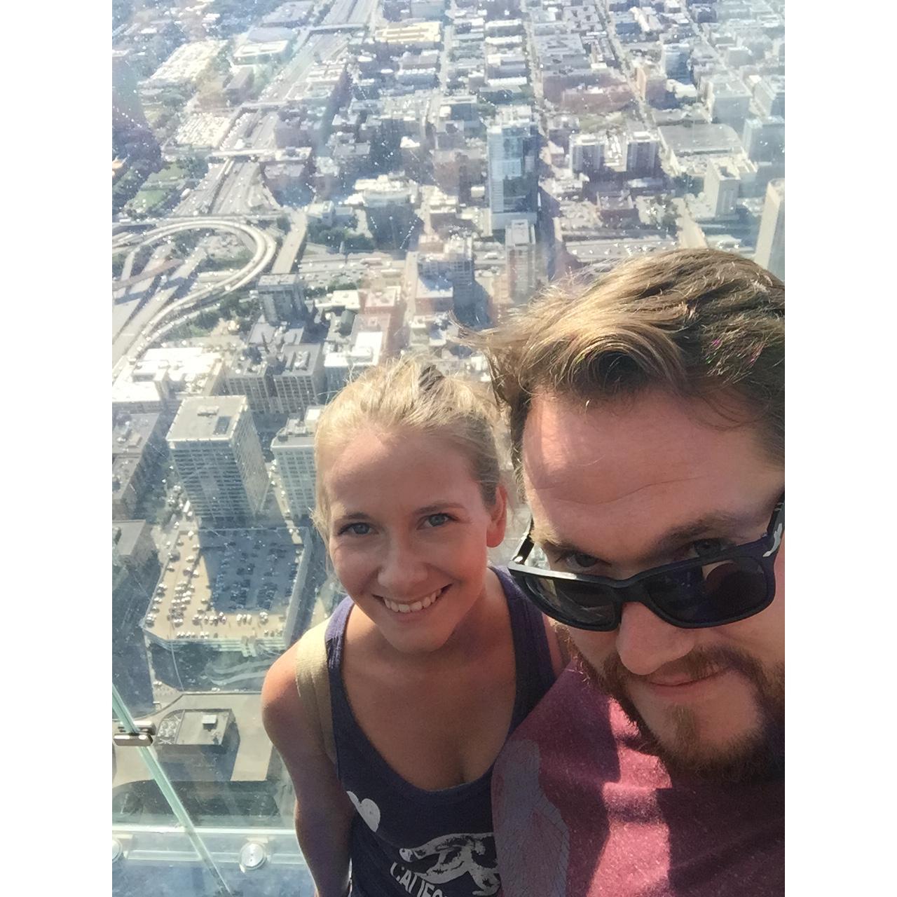 In Chicago at the Willis Tower